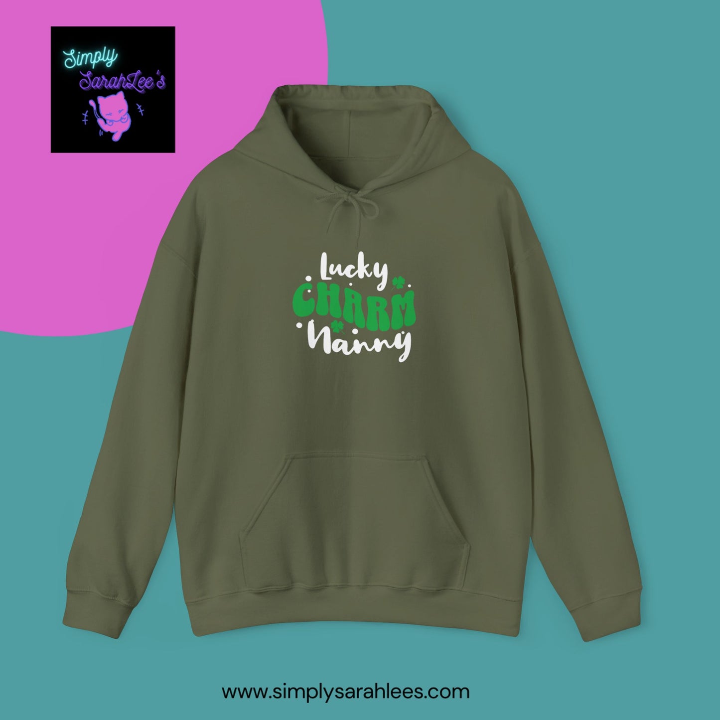 Lucky Charm Nanny Unisex Heavy Blend™ Hooded Sweatshirt