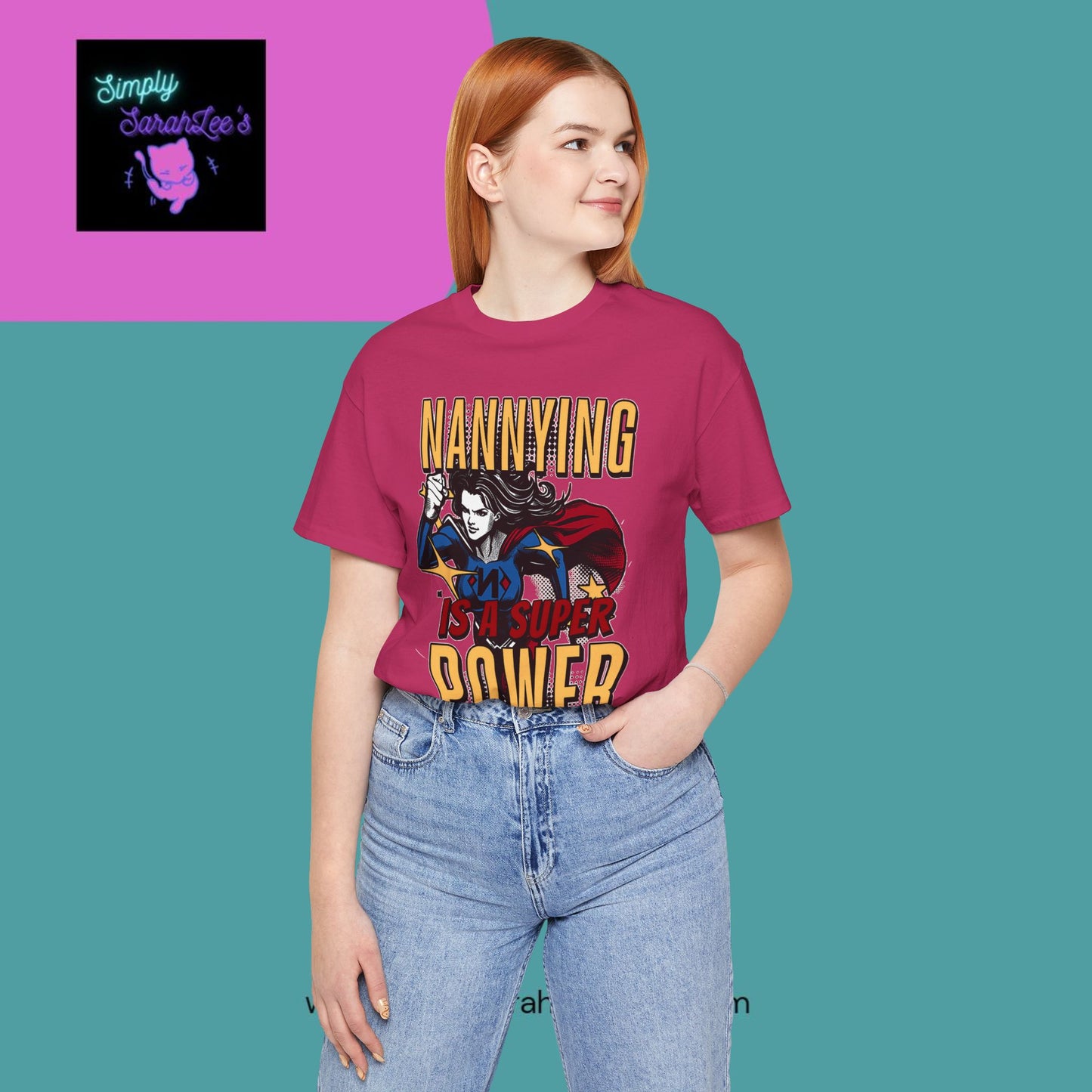 Nannying is a Super Power - Female - Unisex Jersey Short Sleeve Tee