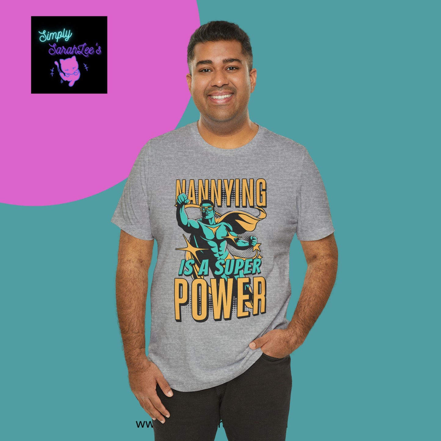 Nannying is a Super Power - Male - Unisex Jersey Short Sleeve Tee