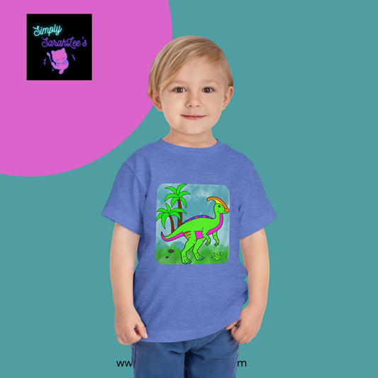 Parasaurolophus WaterColor Drawing *Custom for E* Toddler Short Sleeve Tee