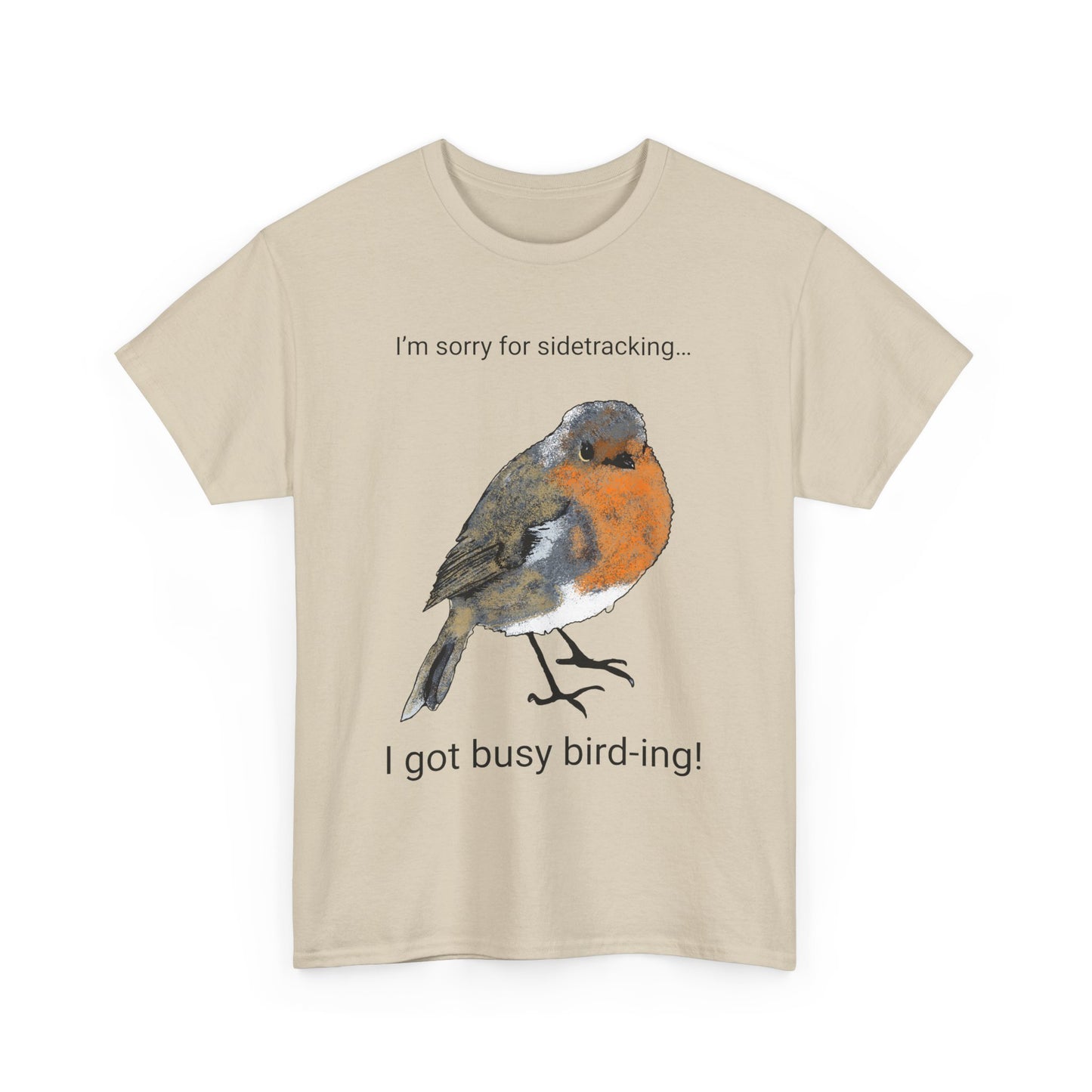 Side-Tracked Bird thing *Custom* Unisex Heavy Cotton Tee - Version 2