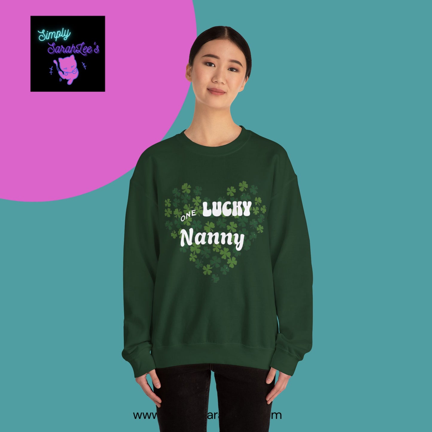 One Lucky Nanny Unisex Heavy Blend™ Crewneck Sweatshirt