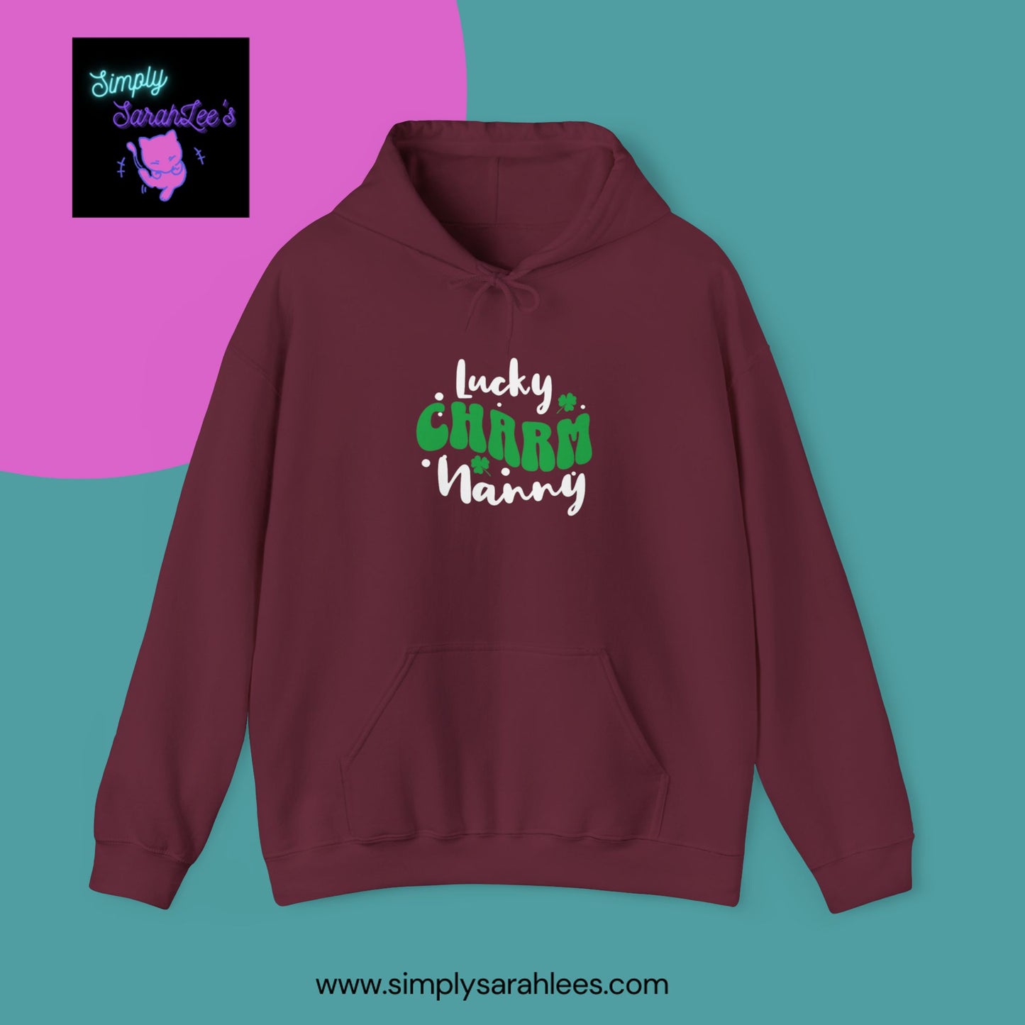 Lucky Charm Nanny Unisex Heavy Blend™ Hooded Sweatshirt