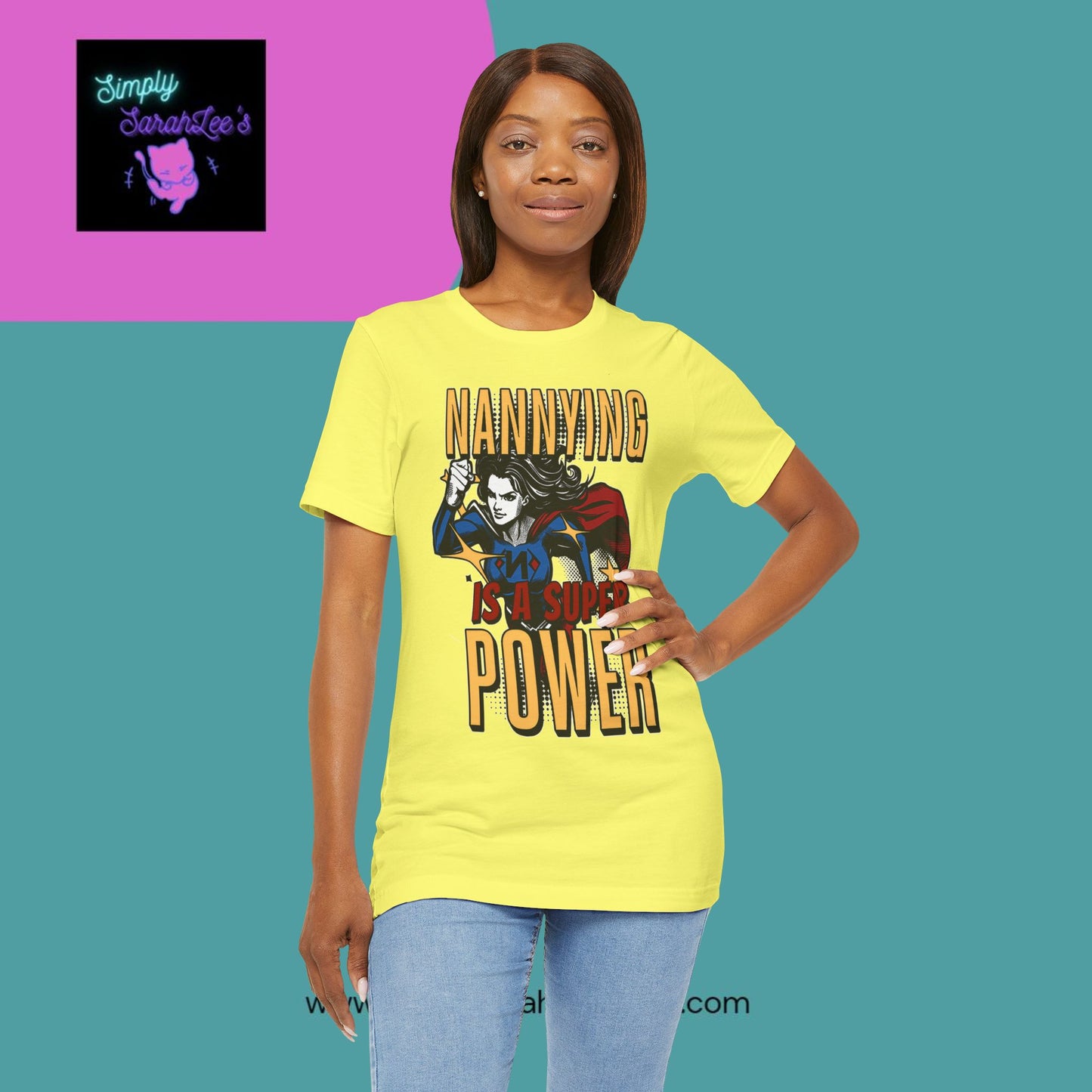 Nannying is a Super Power - Female - Unisex Jersey Short Sleeve Tee