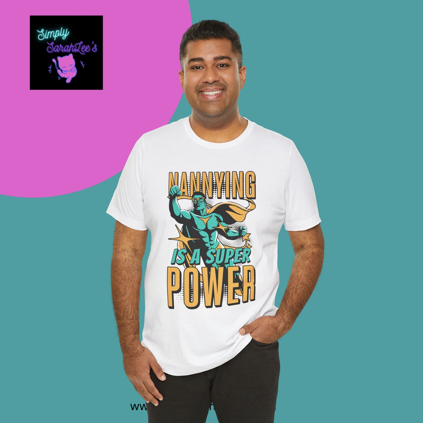 Nannying is a Super Power - Male - Unisex Jersey Short Sleeve Tee