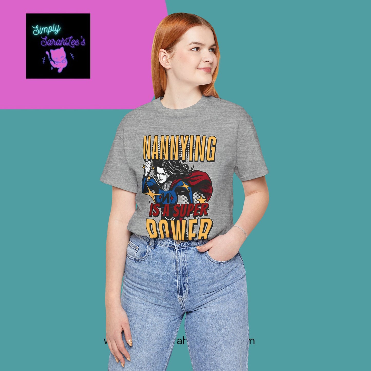 Nannying is a Super Power - Female - Unisex Jersey Short Sleeve Tee