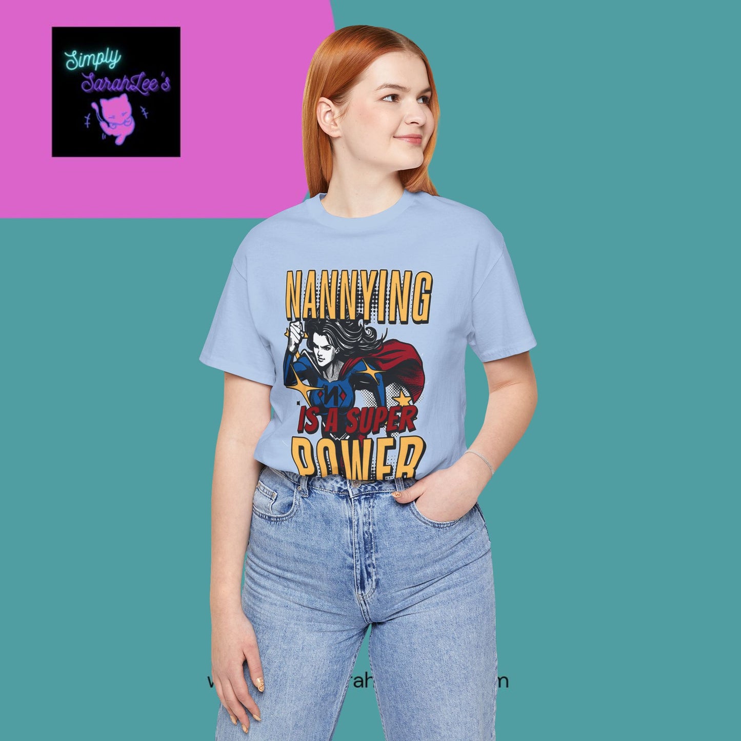 Nannying is a Super Power - Female - Unisex Jersey Short Sleeve Tee