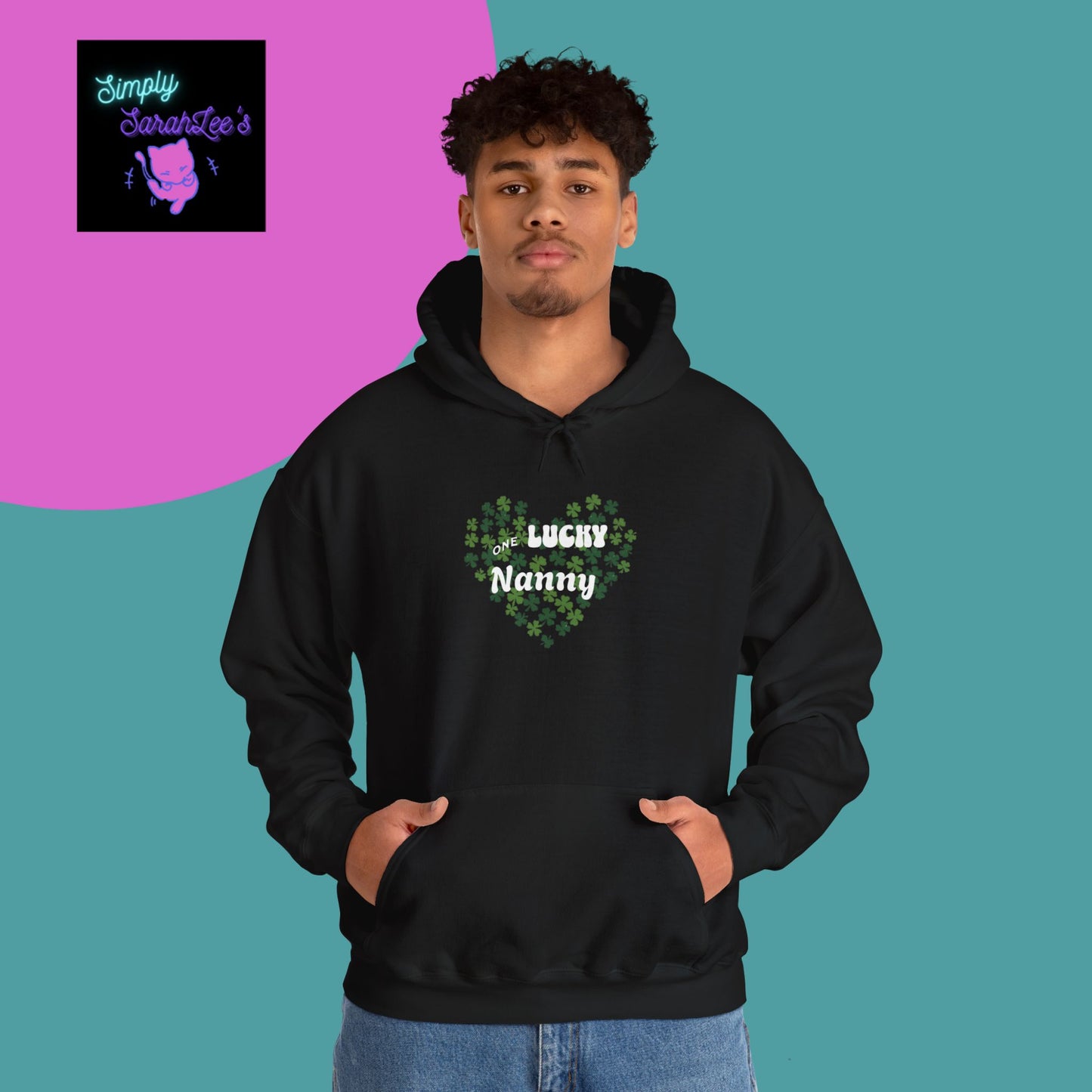 One Lucky Nanny Unisex Heavy Blend™ Hooded Sweatshirt