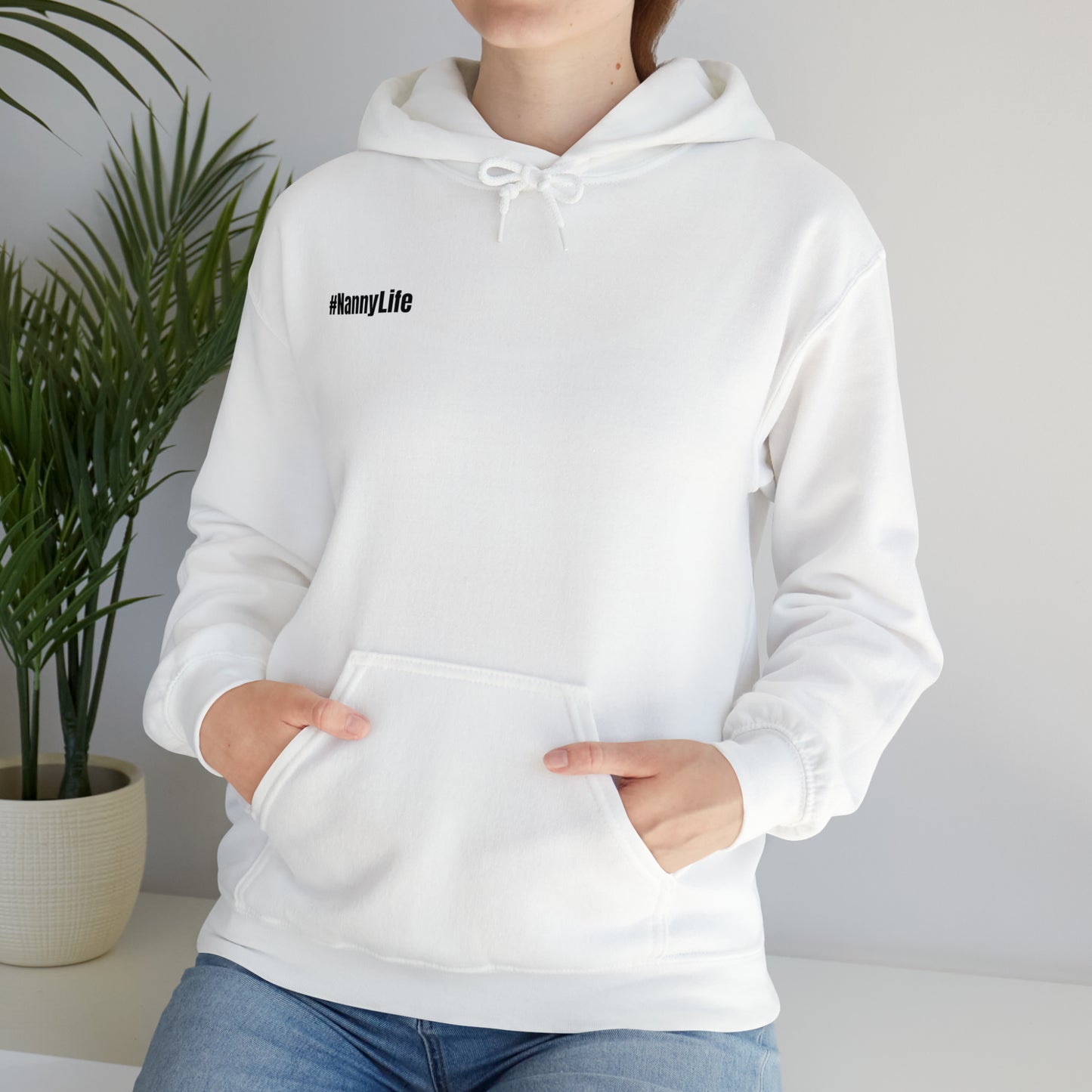 Nannying is a Super Power - Female - Unisex Heavy Blend Hooded Sweatshirt Printify