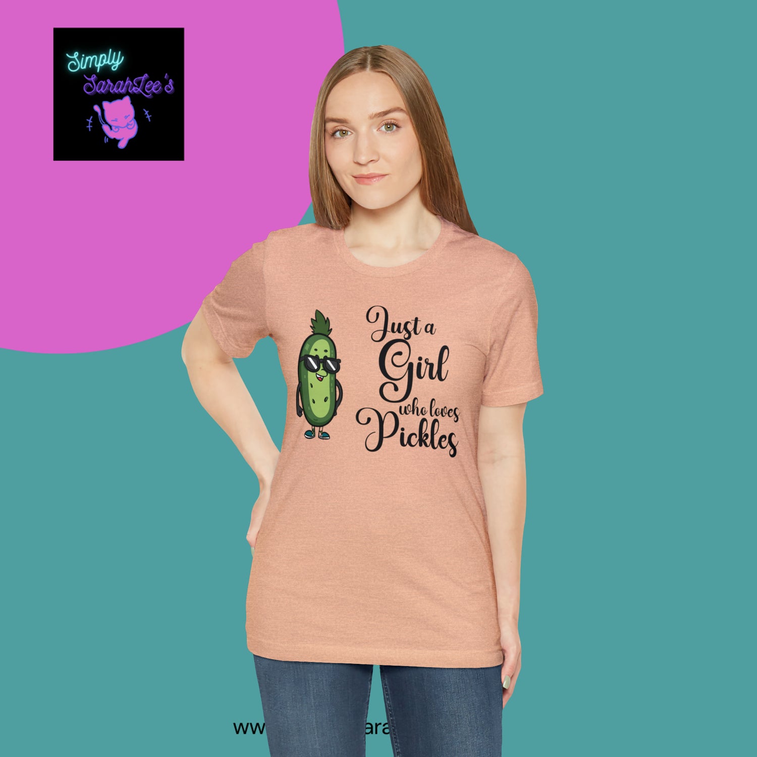 Just a Girl Who Loves Pickles *Custom for Elly* Unisex Jersey Short Sleeve Tee Printify