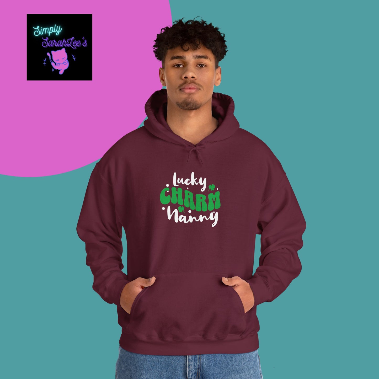 Lucky Charm Nanny Unisex Heavy Blend™ Hooded Sweatshirt