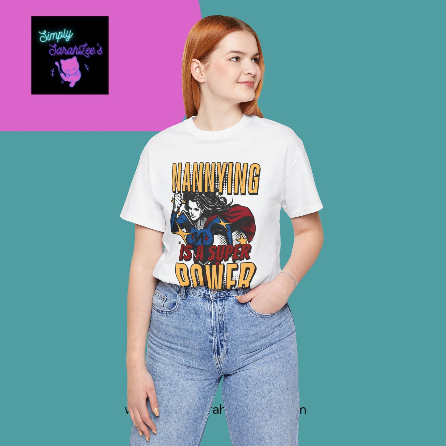 Nannying is a Super Power - Female - Unisex Jersey Short Sleeve Tee