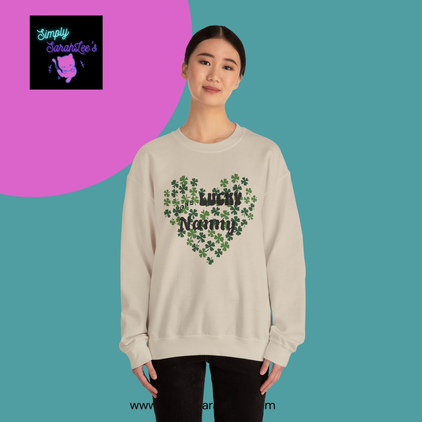 One Lucky Nanny Unisex Heavy Blend™ Crewneck Sweatshirt