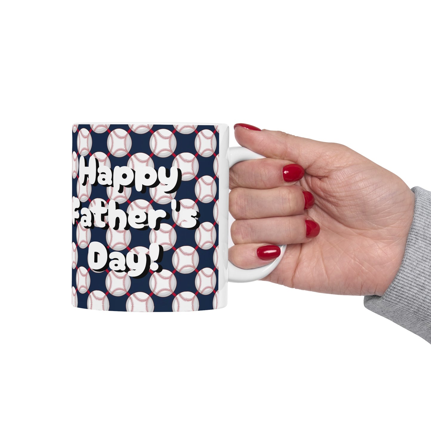 Father's day *Custom for Elysha*  White Ceramic Mug, (11oz, 15oz)