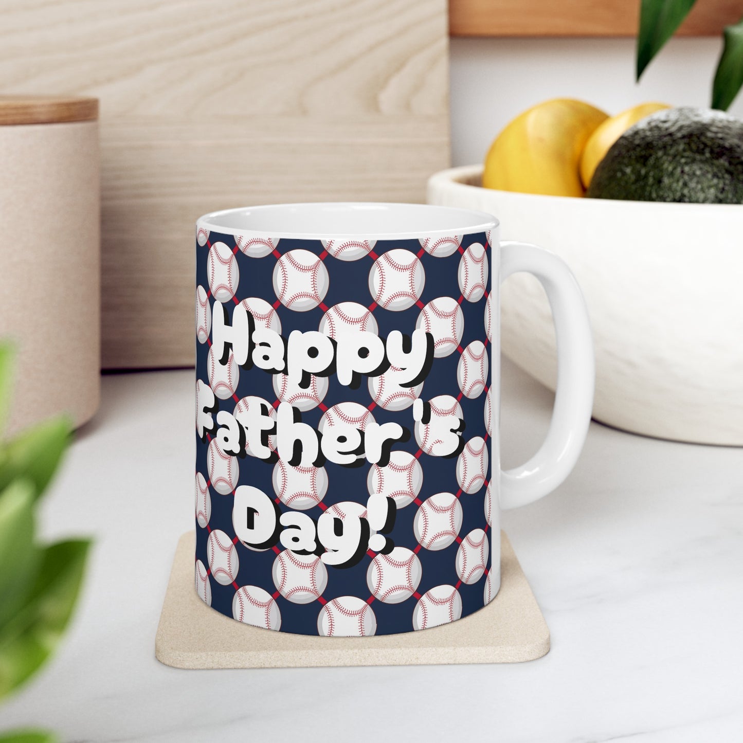 Father's day *Custom for Elysha*  White Ceramic Mug, (11oz, 15oz)