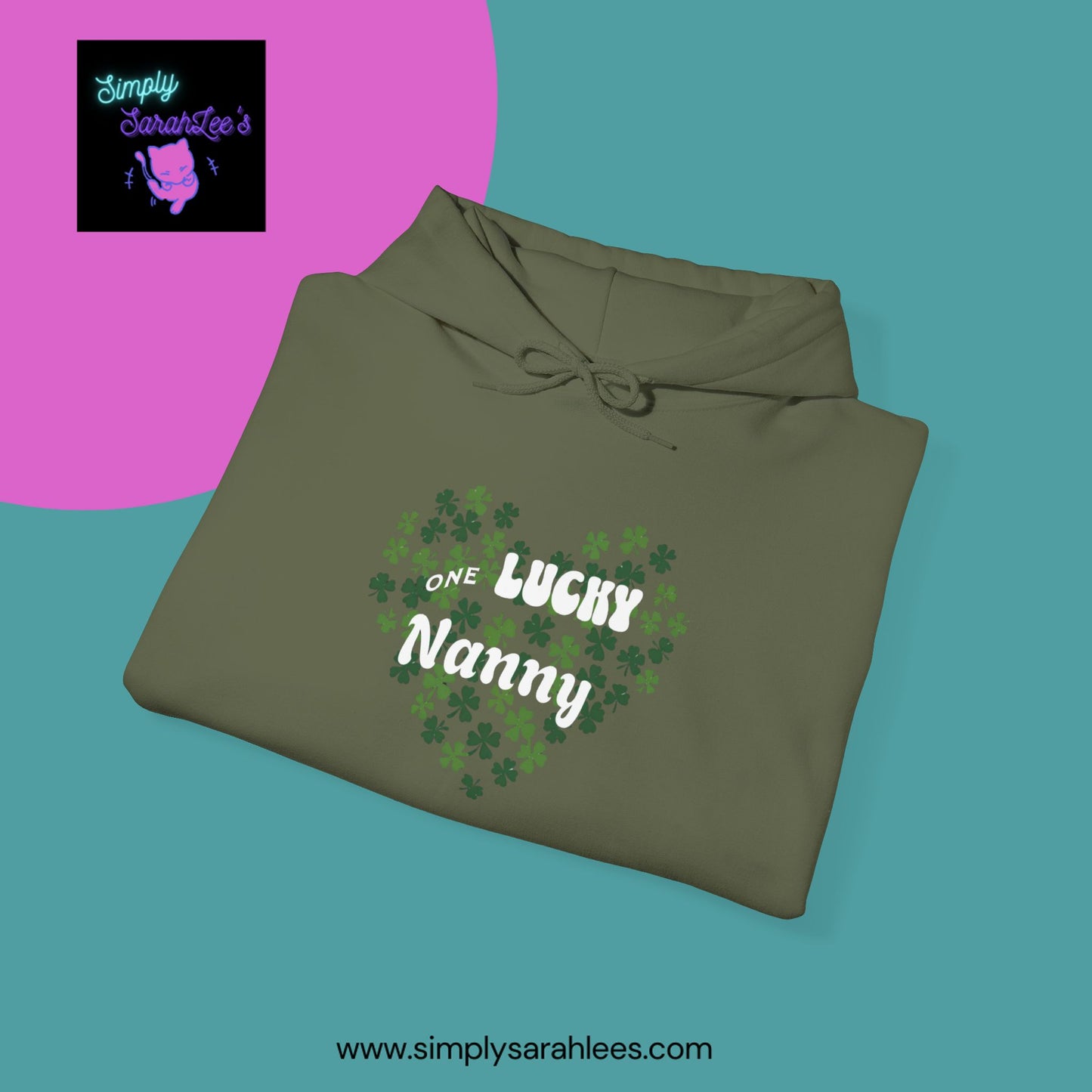 One Lucky Nanny Unisex Heavy Blend™ Hooded Sweatshirt