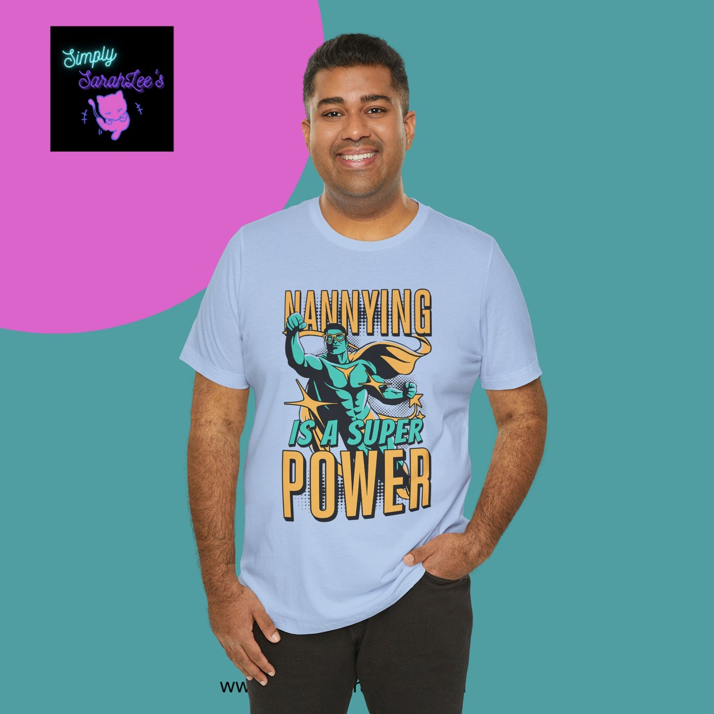 Nannying is a Super Power - Male - Unisex Jersey Short Sleeve Tee