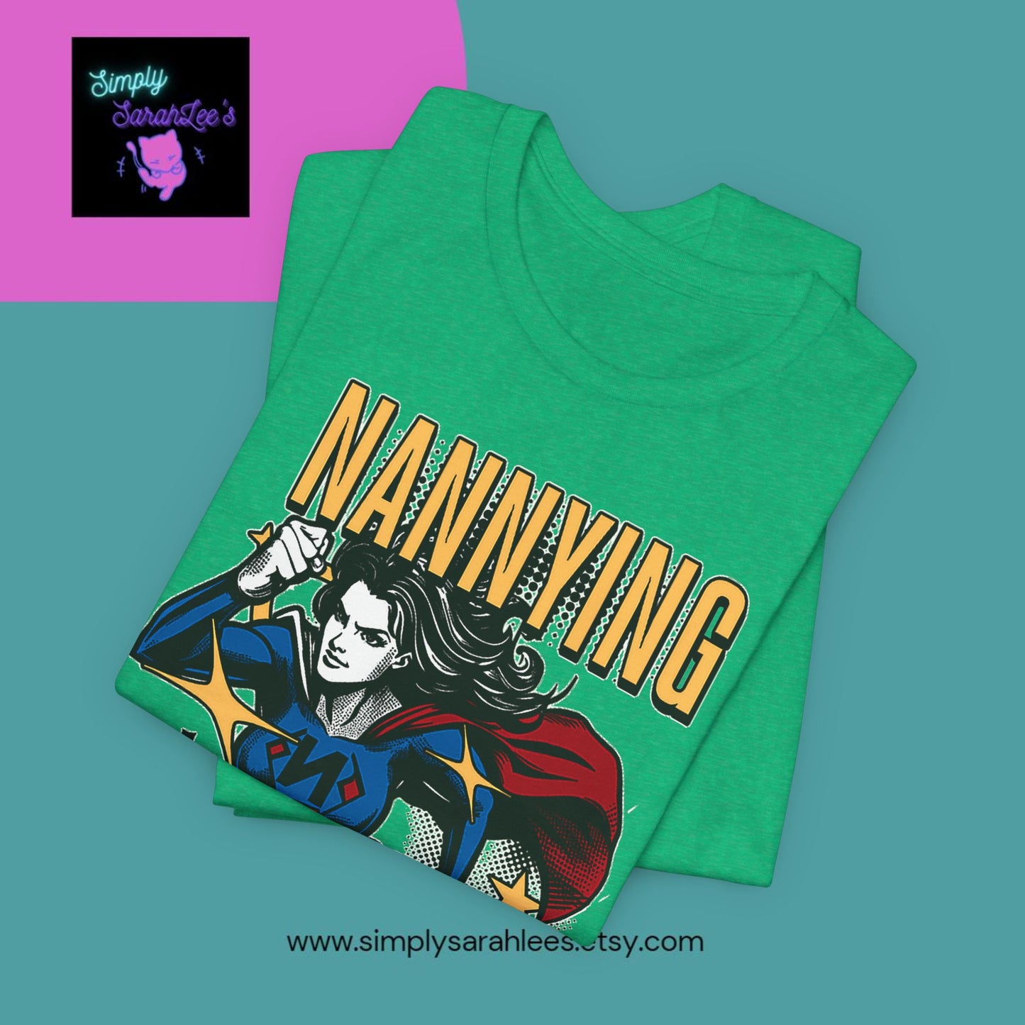 Nannying is a Super Power - Female - Unisex Jersey Short Sleeve Tee