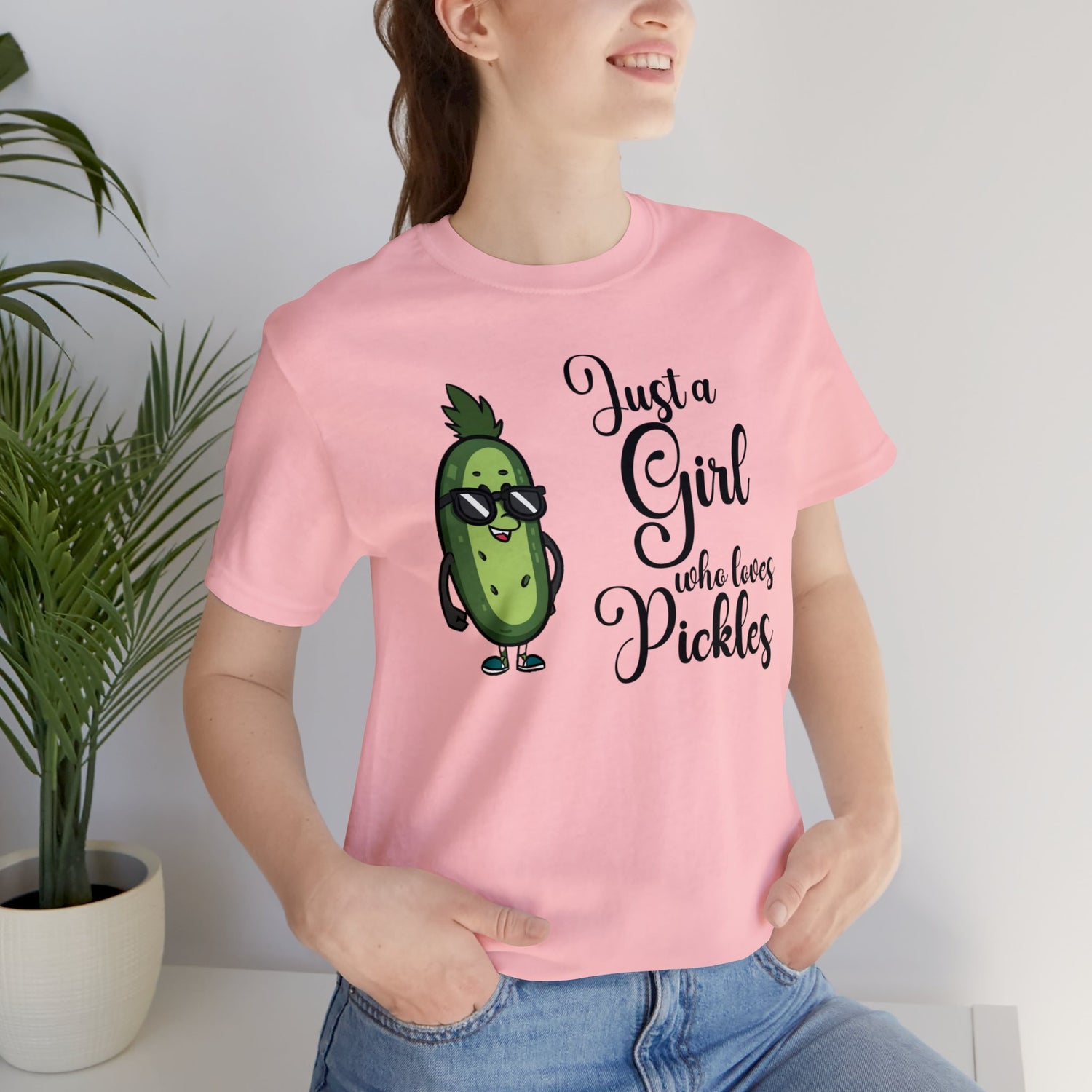 Just a Girl Who Loves Pickles *Custom for Elly* Unisex Jersey Short Sleeve Tee Printify