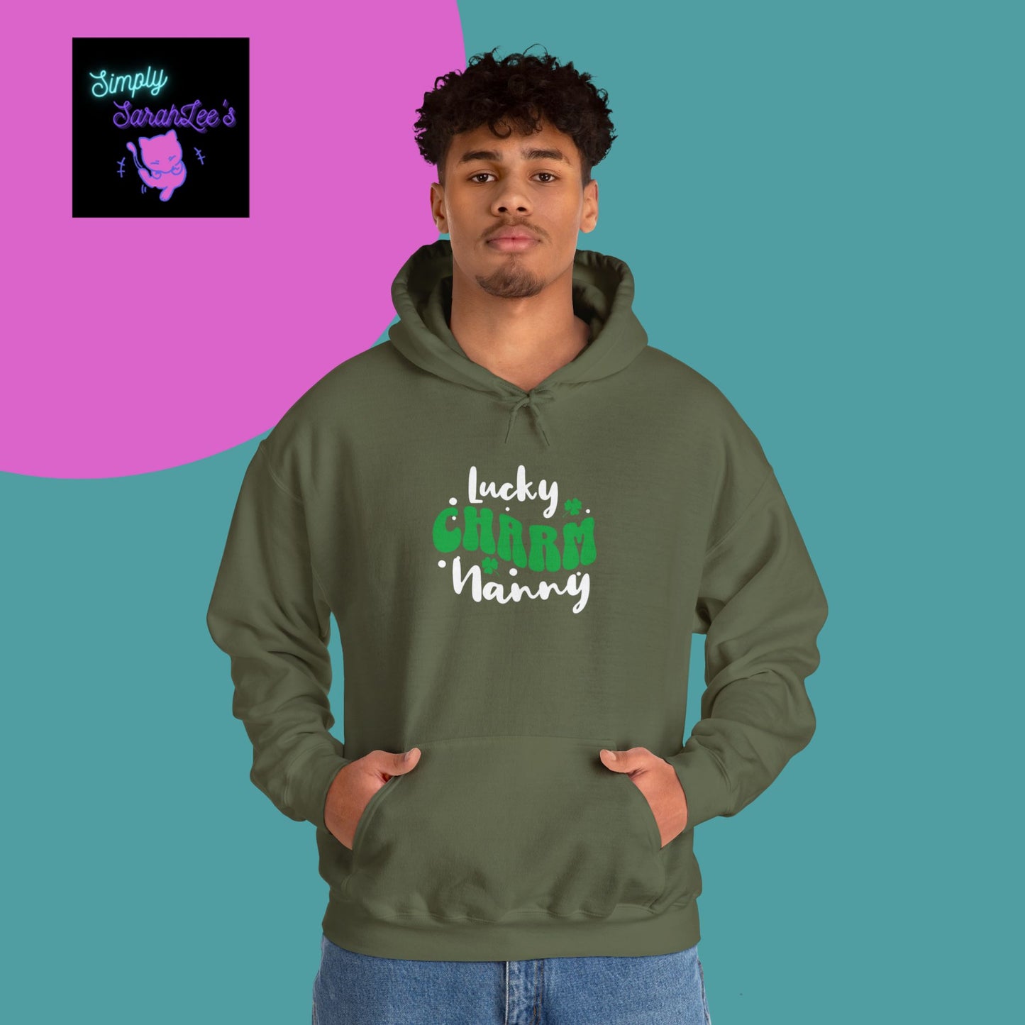 Lucky Charm Nanny Unisex Heavy Blend™ Hooded Sweatshirt