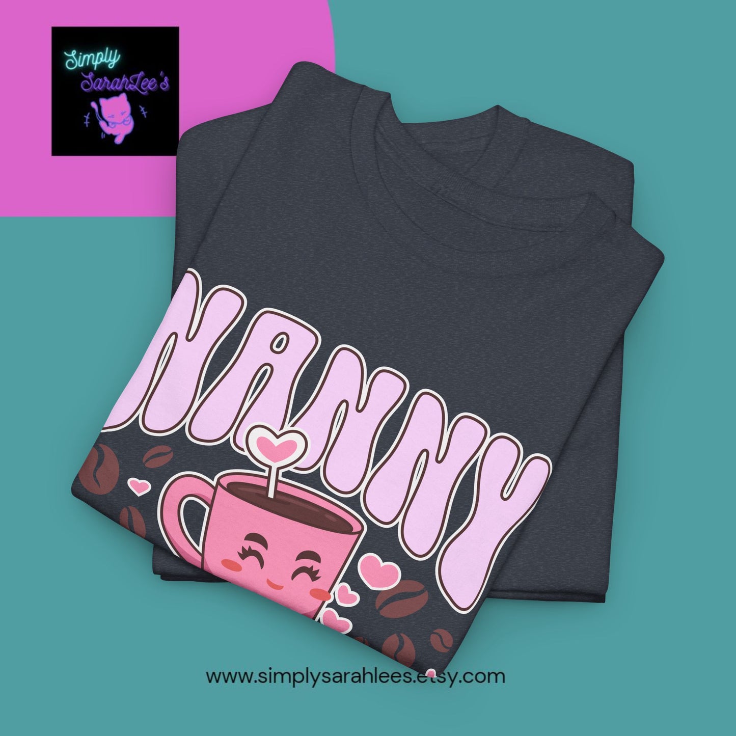 Nanny Fuel Coffee Cute Unisex Heavy Cotton Tee