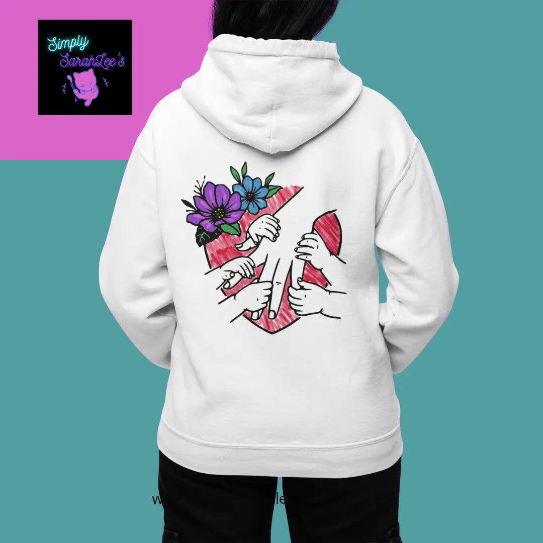 5 Little hands Holding Parent or Guardian Love - Unisex Heavy Blend™ Full Zip Hooded Sweatshirt Printify