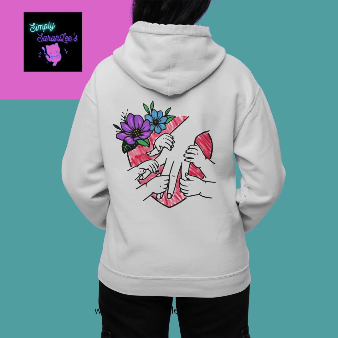 5 Little hands Holding Parent or Guardian Love - Unisex Heavy Blend™ Full Zip Hooded Sweatshirt Printify