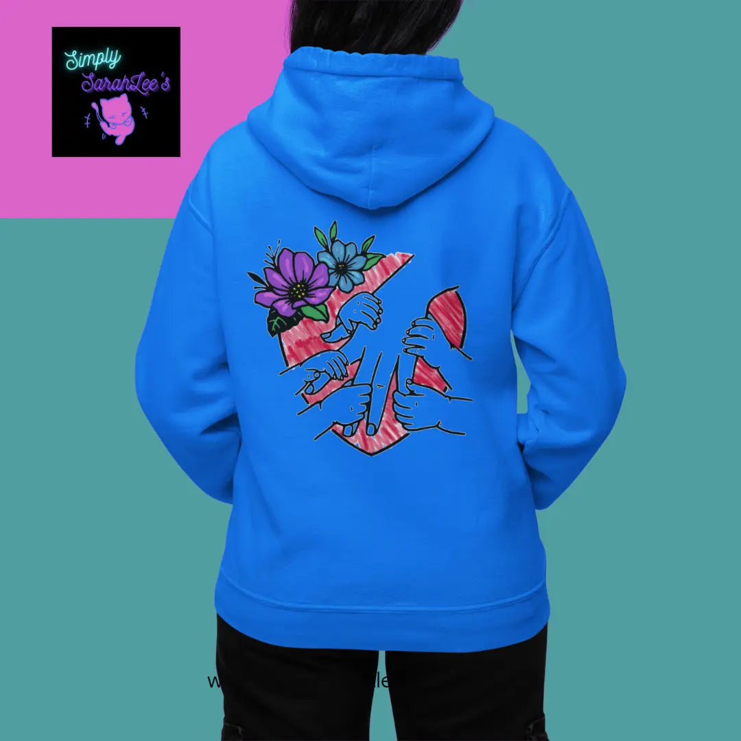 5 Little hands Holding Parent or Guardian Love - Unisex Heavy Blend™ Full Zip Hooded Sweatshirt Printify