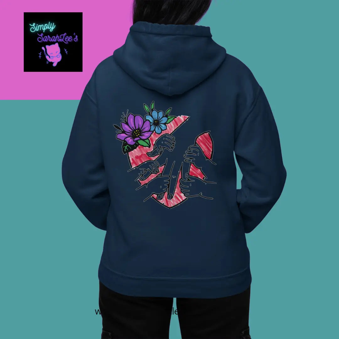 5 Little hands Holding Parent or Guardian Love - Unisex Heavy Blend™ Full Zip Hooded Sweatshirt Printify