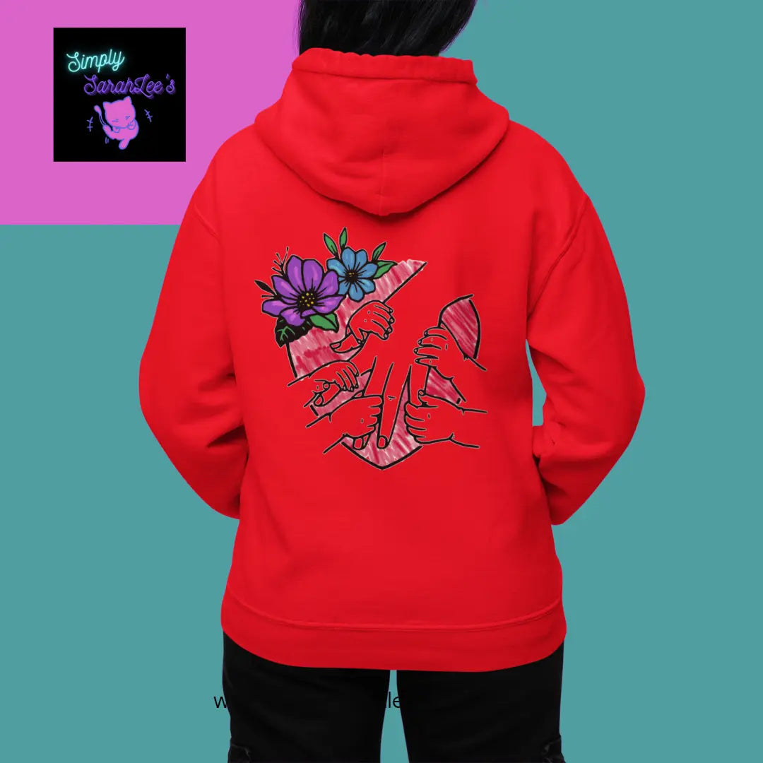 5 Little hands Holding Parent or Guardian Love - Unisex Heavy Blend™ Full Zip Hooded Sweatshirt Printify