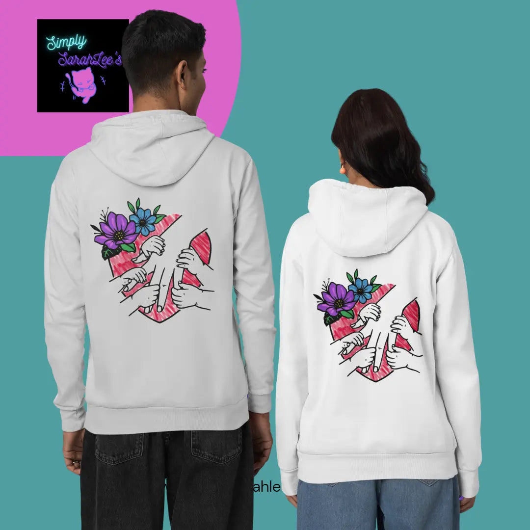 5 Little hands Holding Parent or Guardian Love - Unisex Heavy Blend™ Full Zip Hooded Sweatshirt Printify