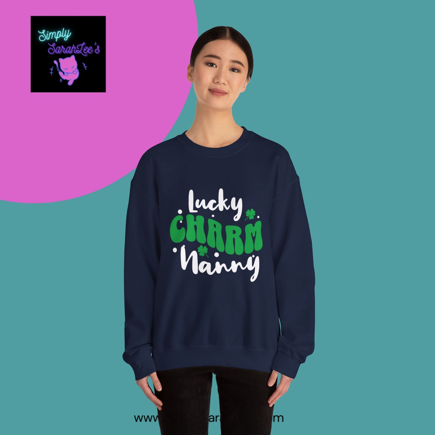 Lucky Charm Nanny Unisex Heavy Blend™ Crewneck Sweatshirt