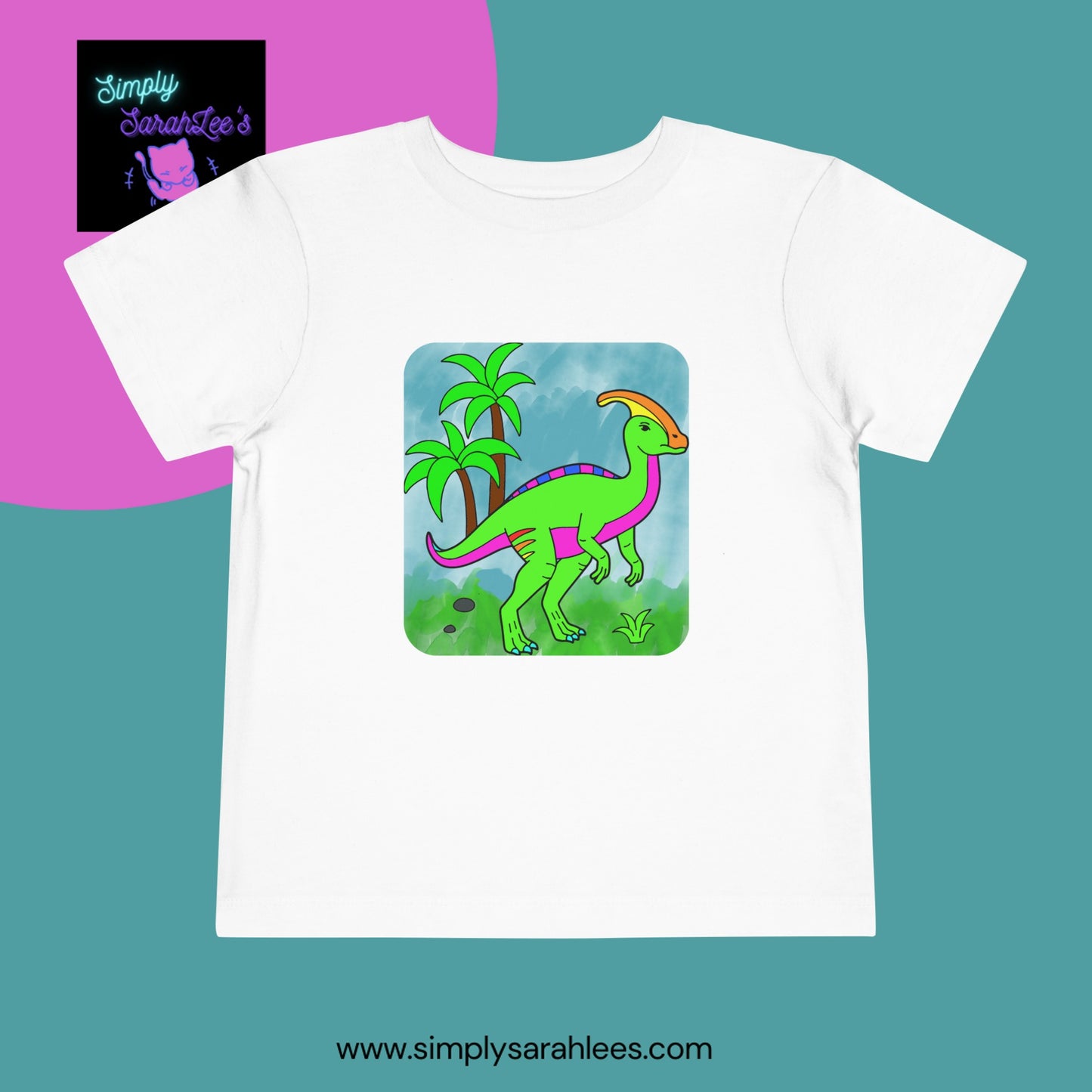 Parasaurolophus WaterColor Drawing *Custom for E* Toddler Short Sleeve Tee