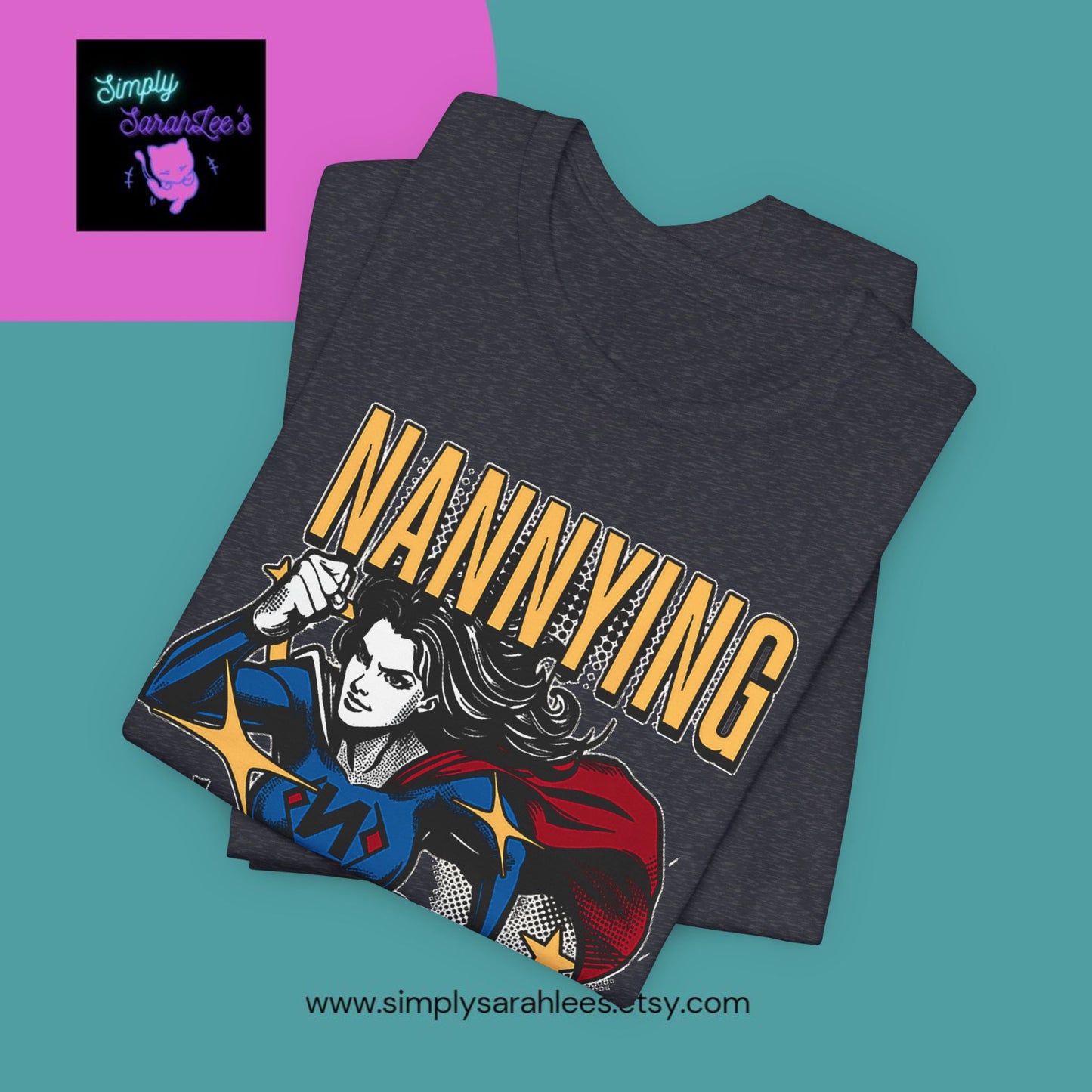 Nannying is a Super Power - Female - Unisex Jersey Short Sleeve Tee