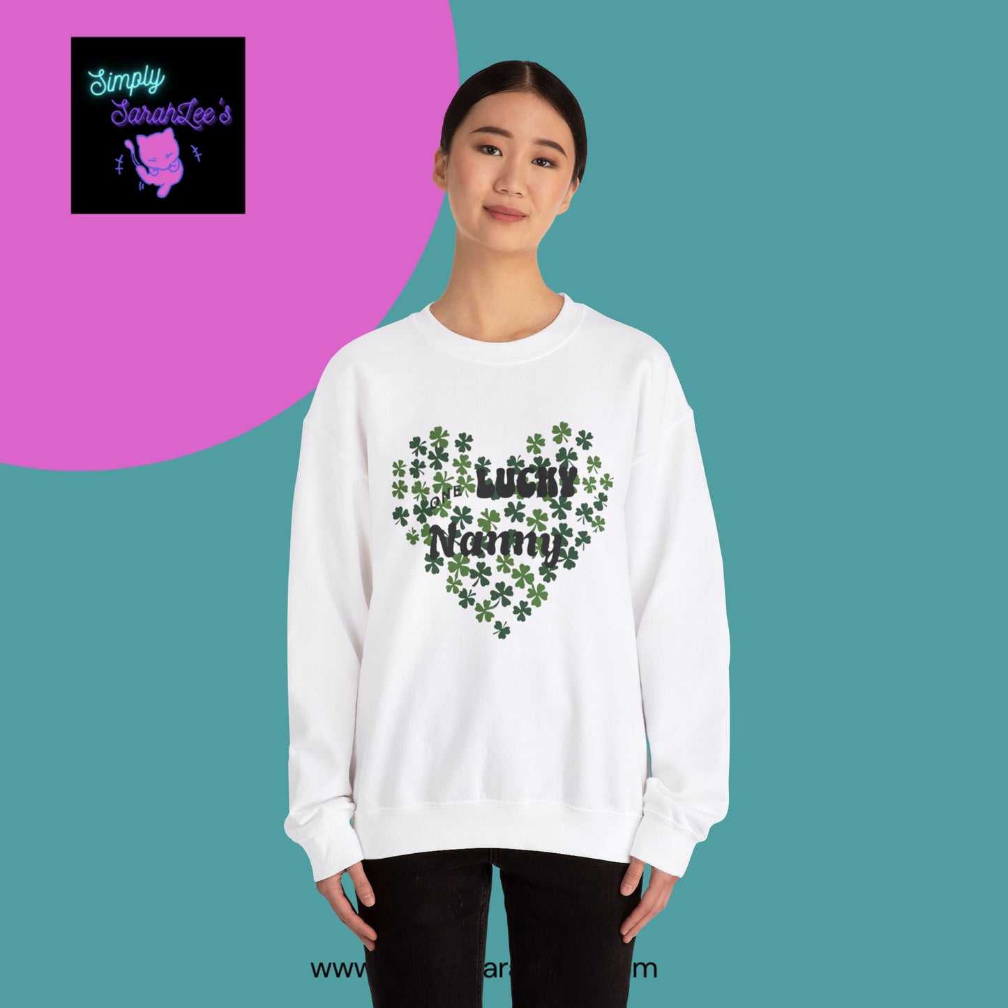 One Lucky Nanny Unisex Heavy Blend™ Crewneck Sweatshirt