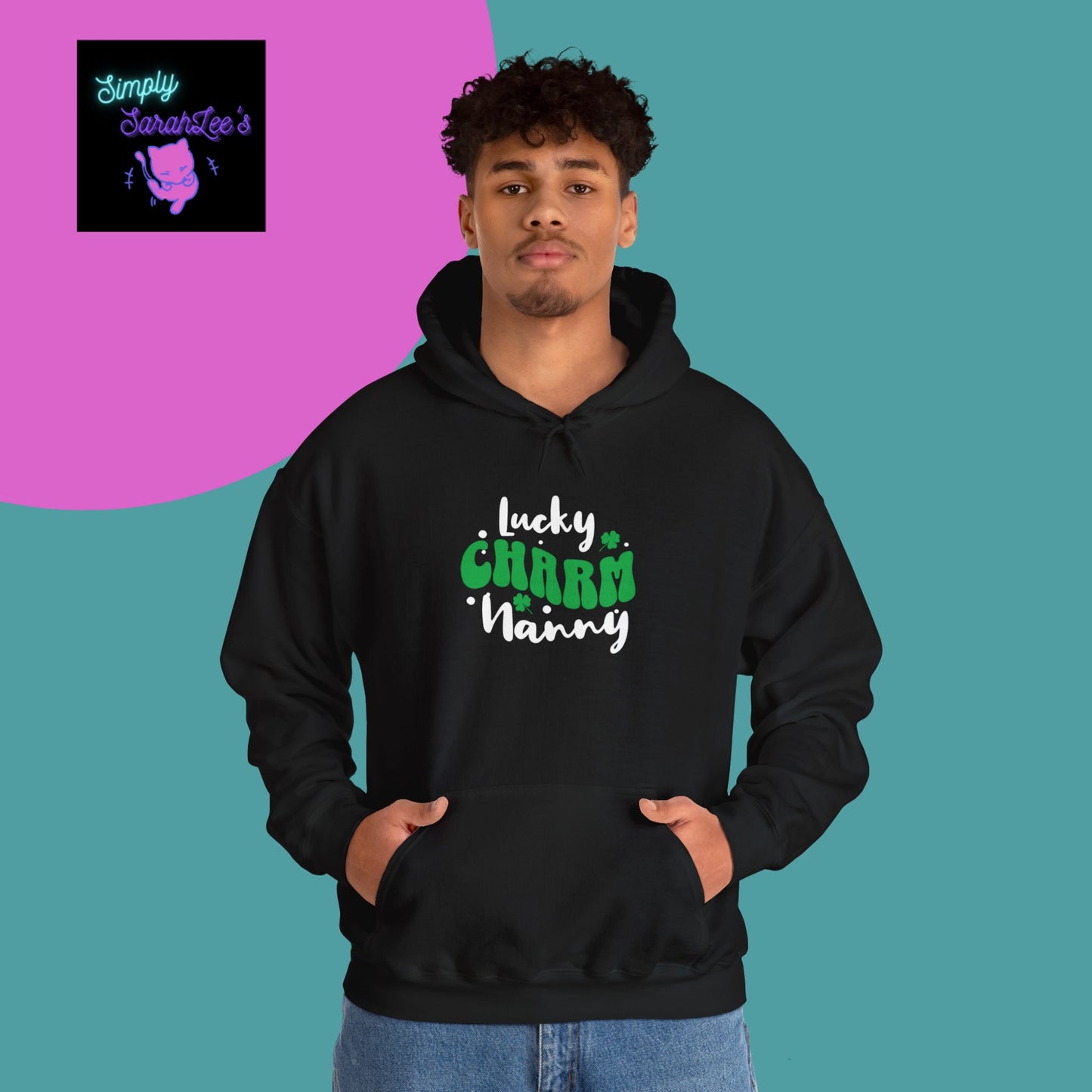 Lucky Charm Nanny Unisex Heavy Blend™ Hooded Sweatshirt