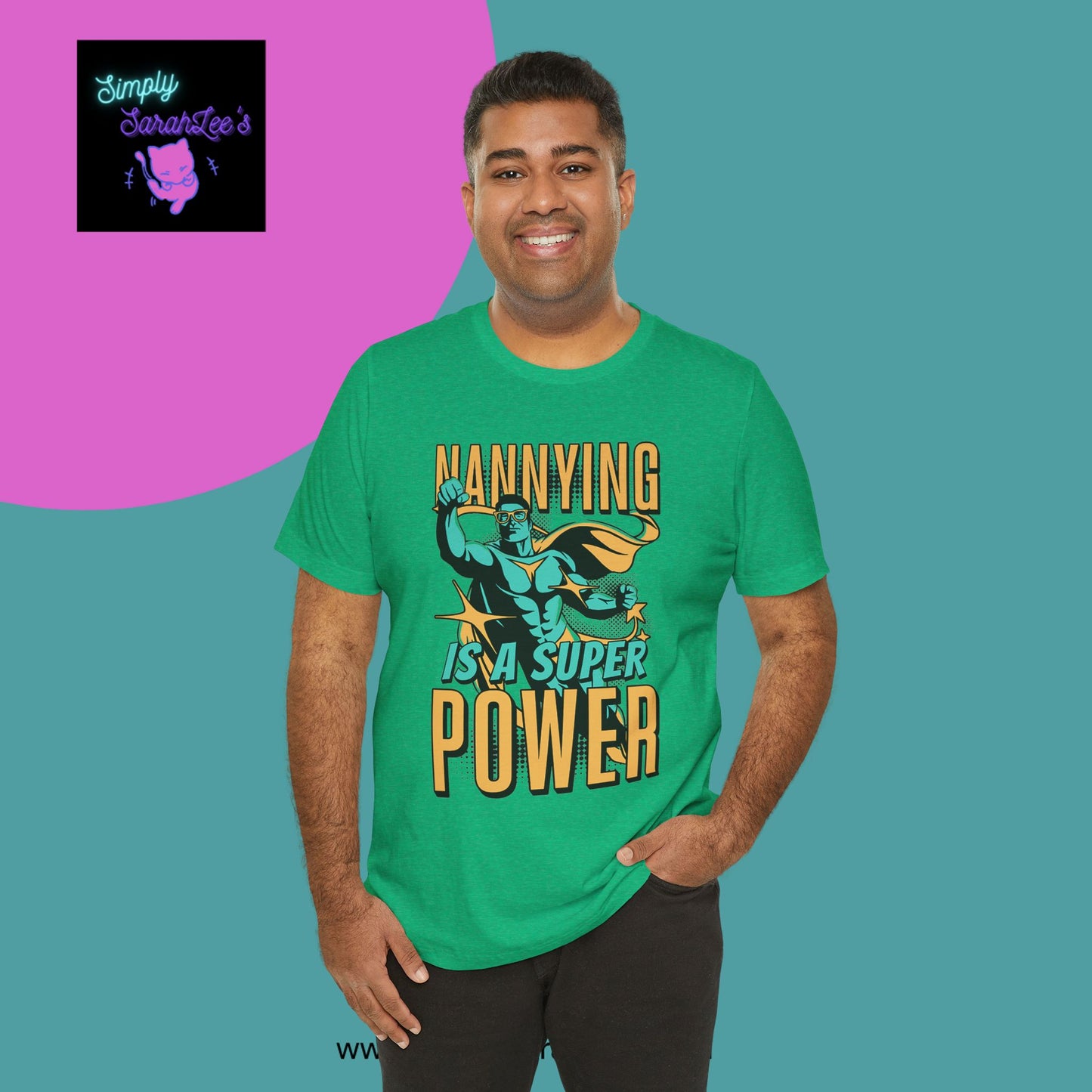 Nannying is a Super Power - Male - Unisex Jersey Short Sleeve Tee