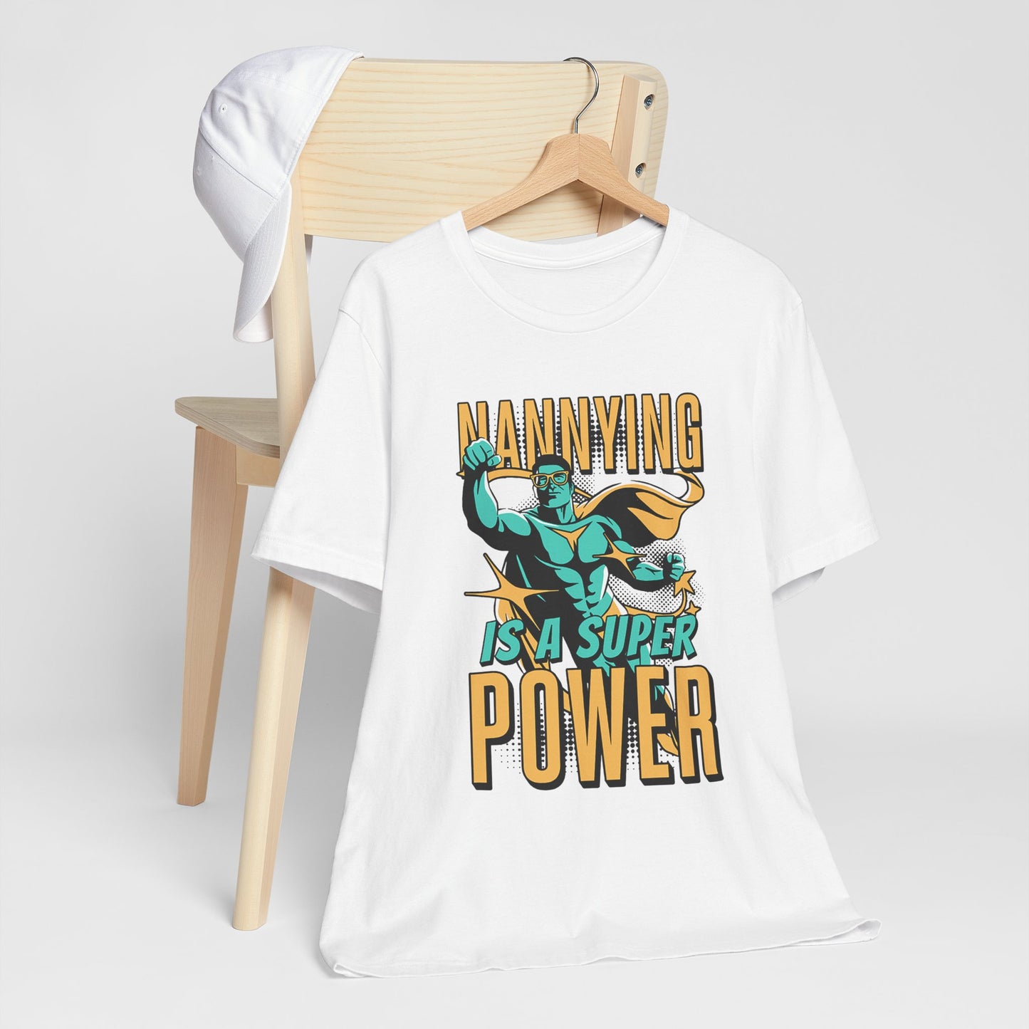 Nannying is a Super Power - Male - Unisex Jersey Short Sleeve Tee