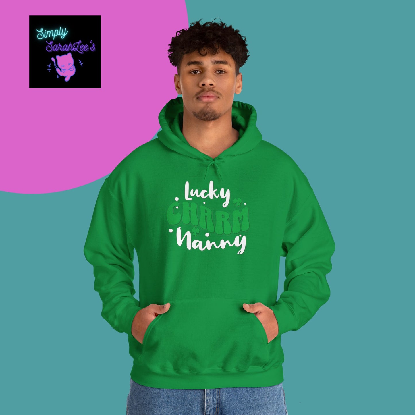 Lucky Charm Nanny Unisex Heavy Blend™ Hooded Sweatshirt