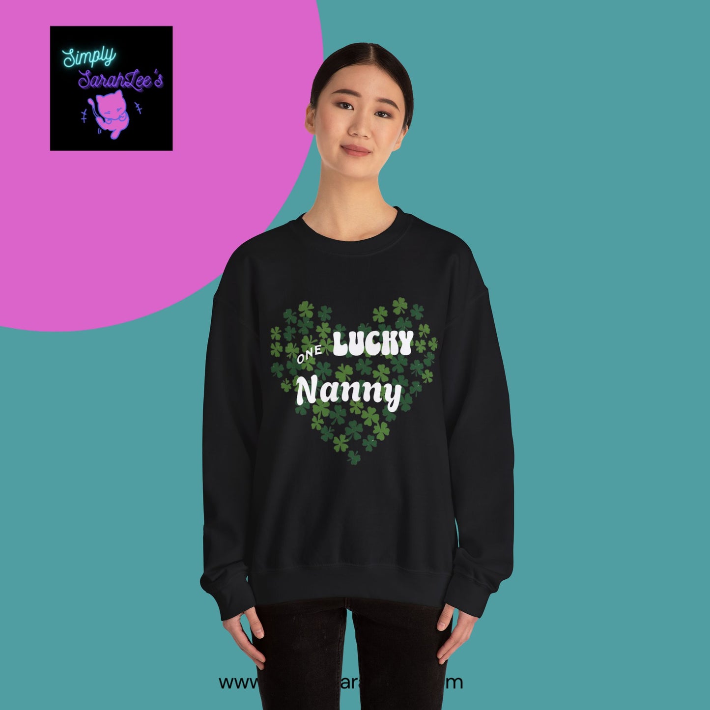 One Lucky Nanny Unisex Heavy Blend™ Crewneck Sweatshirt