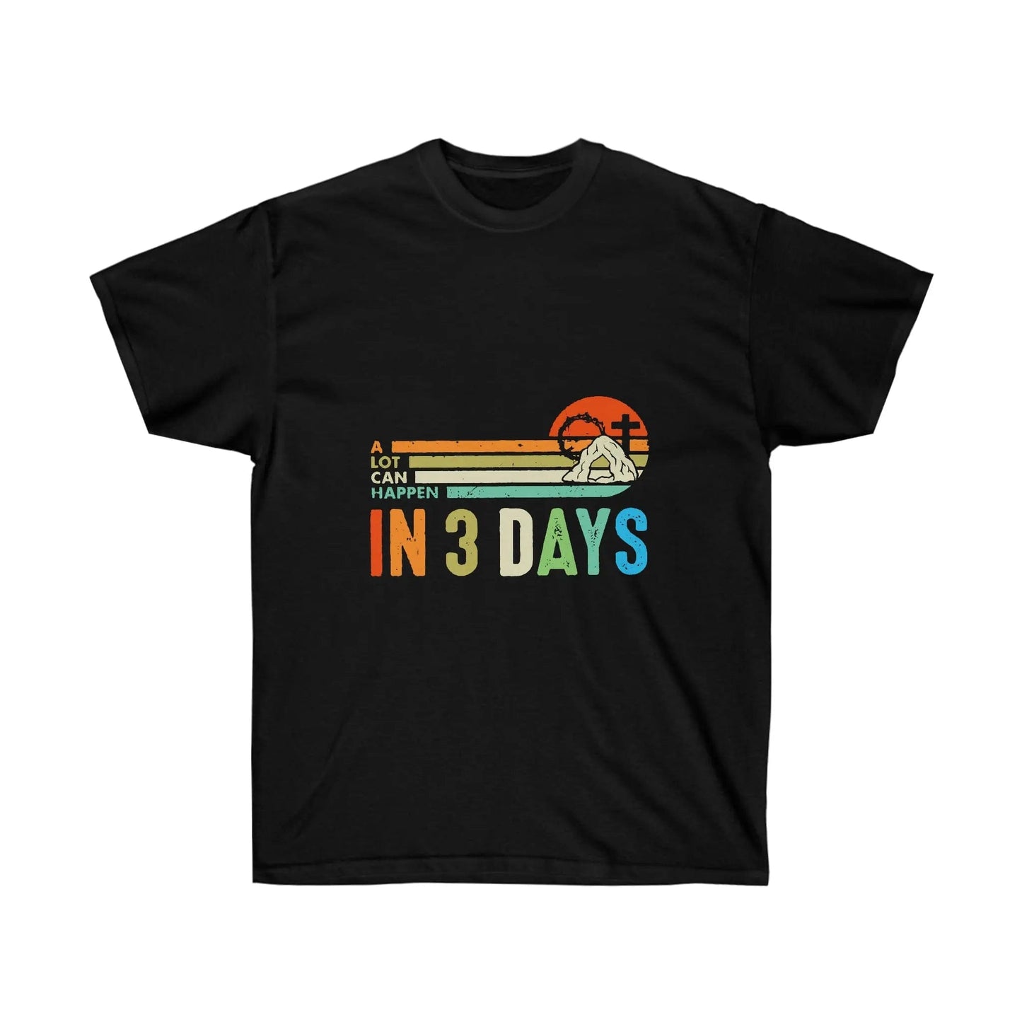 A Lot Can Happen In 3 Days Cotton t-shirt Black