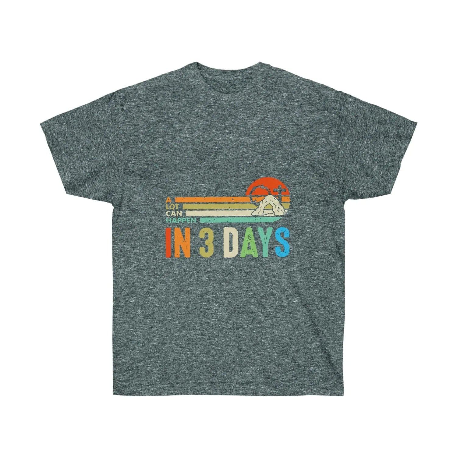 A Lot Can Happen In 3 Days Cotton t-shirt Dark Heather