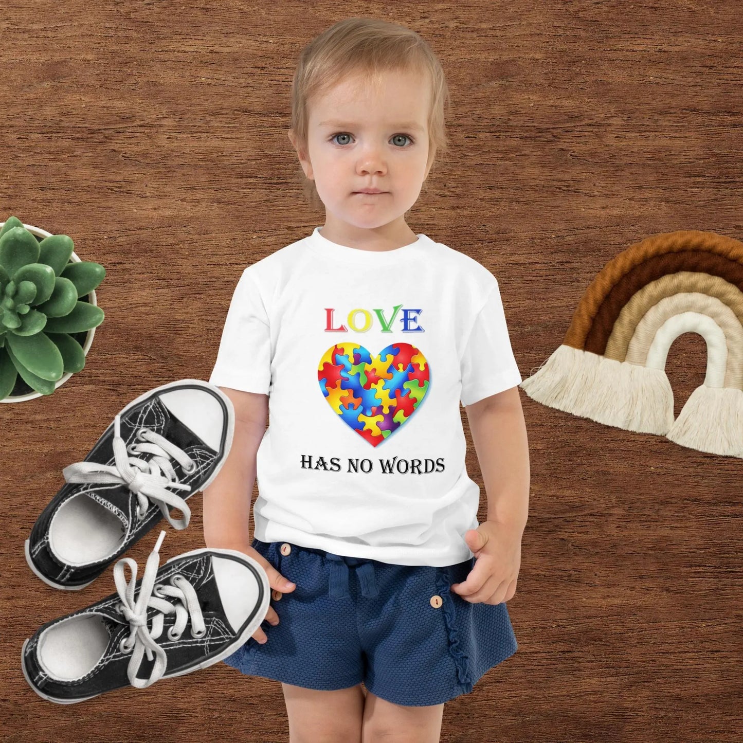 Autism Toddler Short Sleeve Tee Light Colors