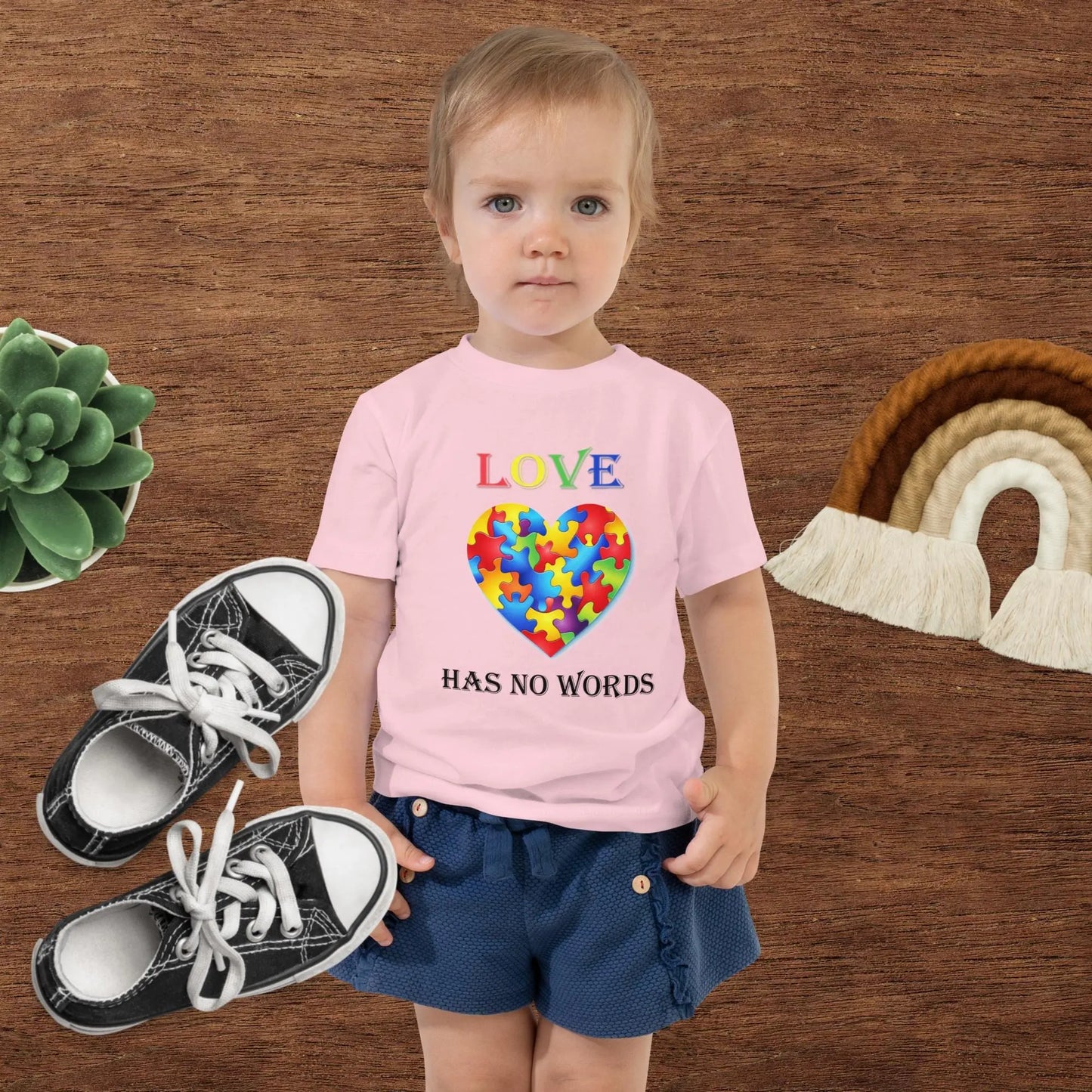 Autism Toddler Short Sleeve Tee Light Colors