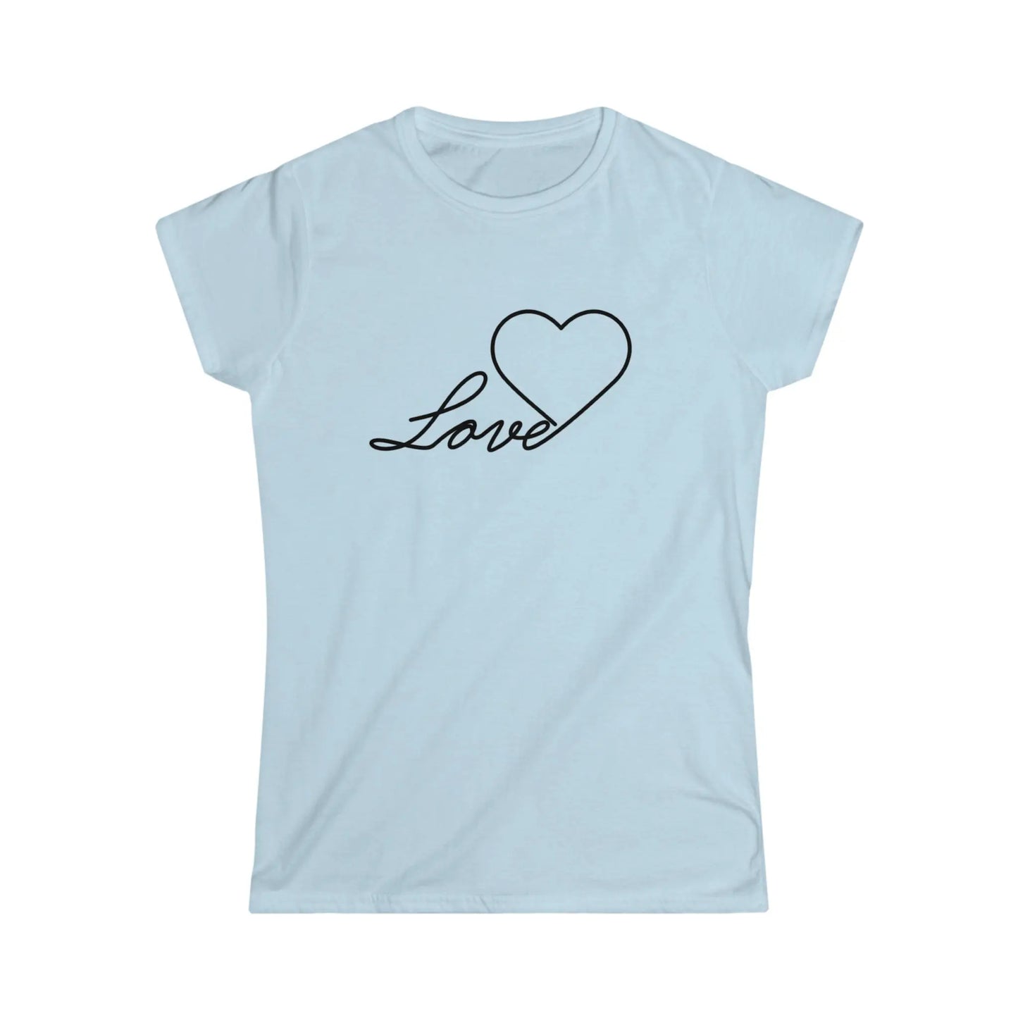 Black or White design Love Heart Gradiant shirt *Custom for Barbara MK* Women's Softstyle Tee