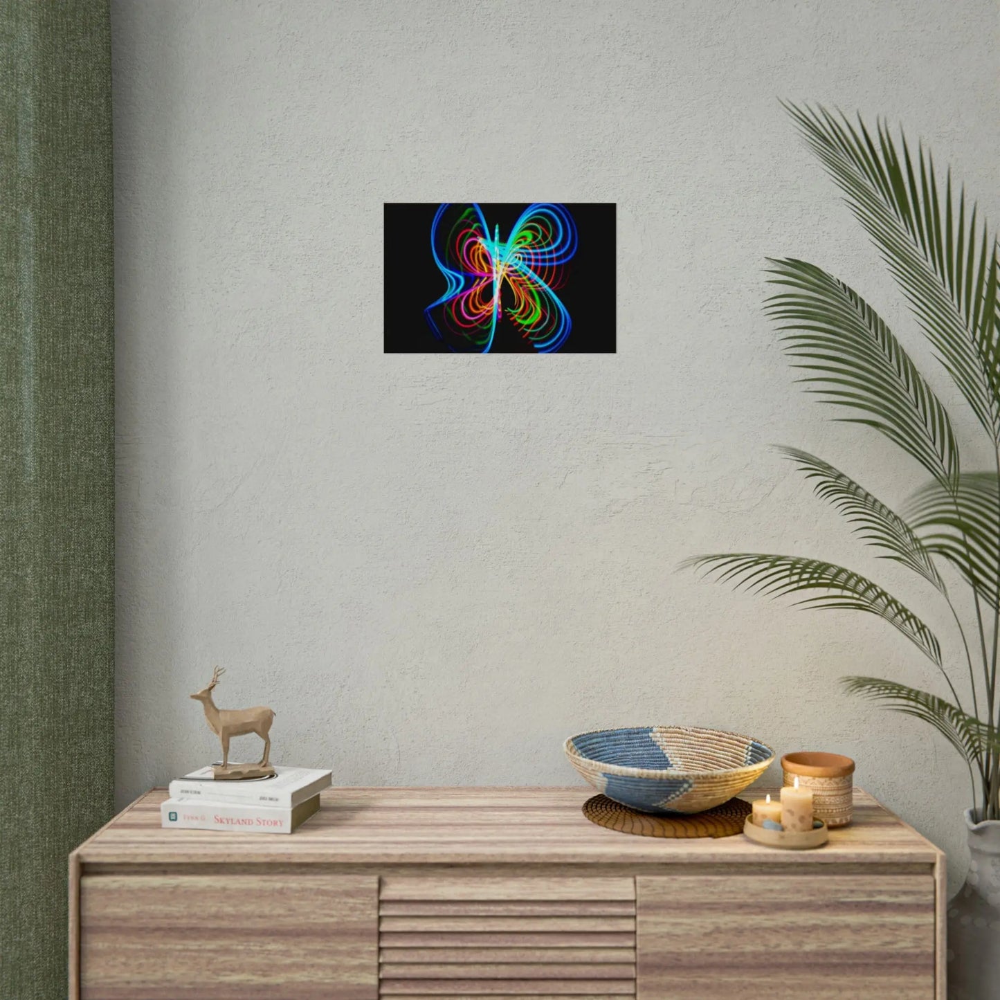 Butterfly Hula Hoop Rainbow (self-portrait) Rolled Posters