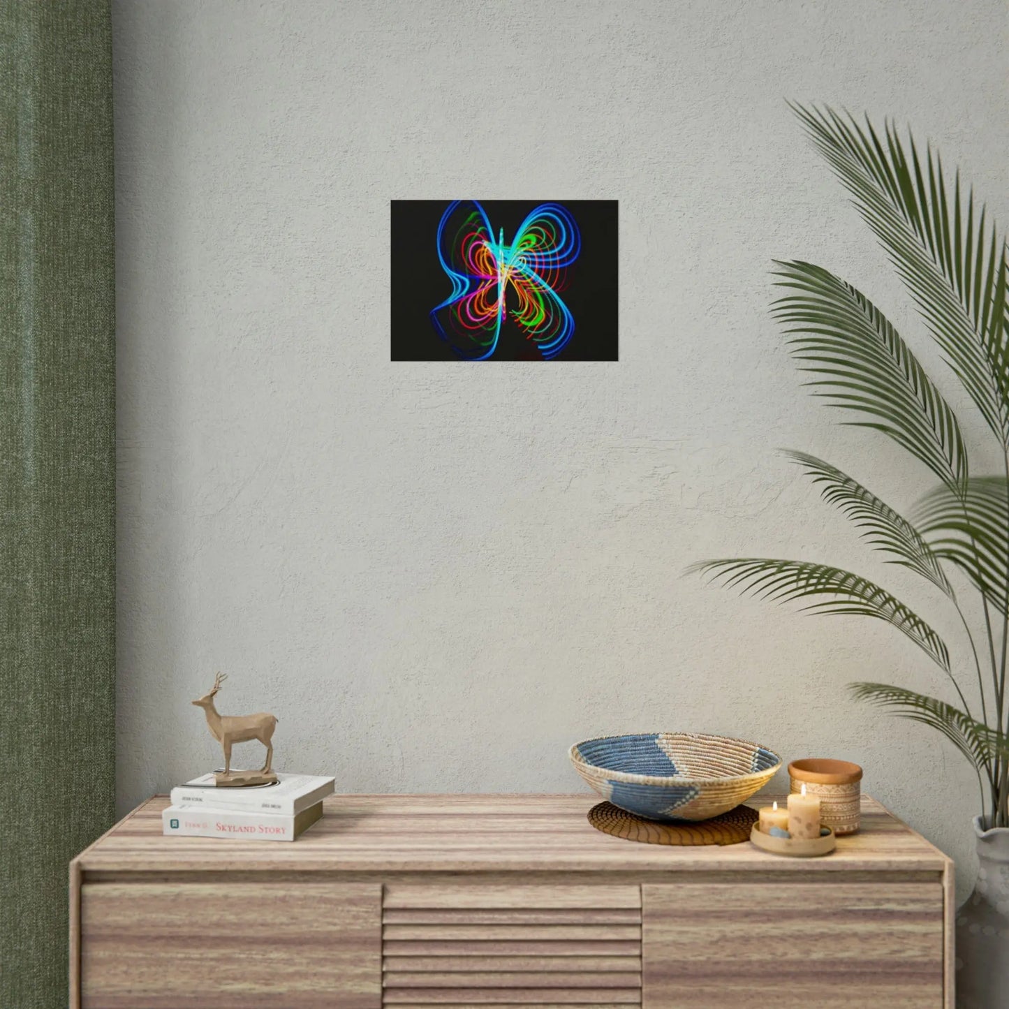 Butterfly Hula Hoop Rainbow (self-portrait) Rolled Posters