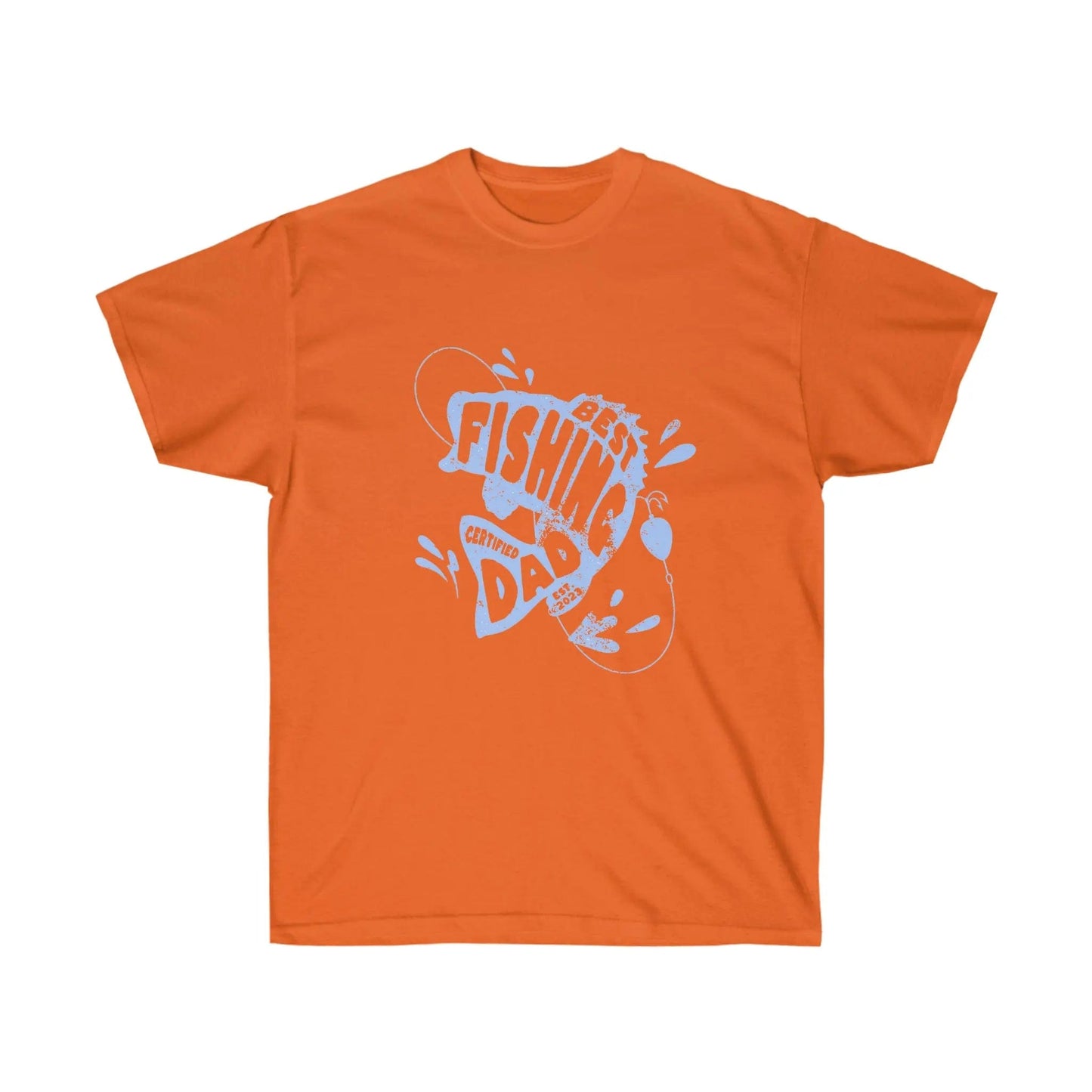 Certified *2023* Best Fishing Dad T-shirt Orange