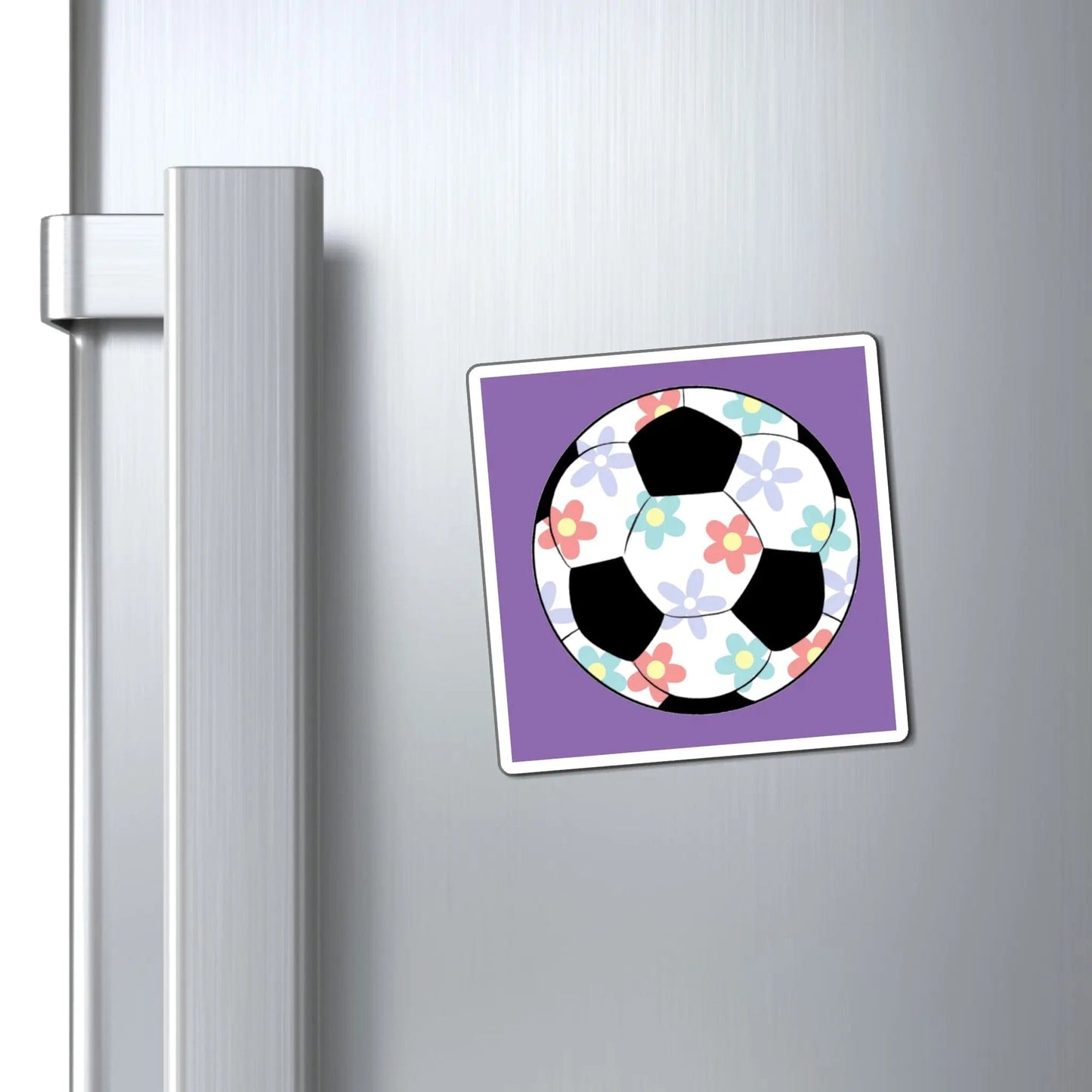 Cute Girly flower soccer ball Magnets