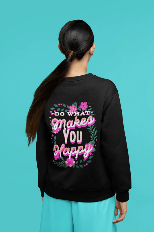 Do What Makes You Happy, Flowers, Unisex Heavy Blend™ Crewneck Sweatshirt